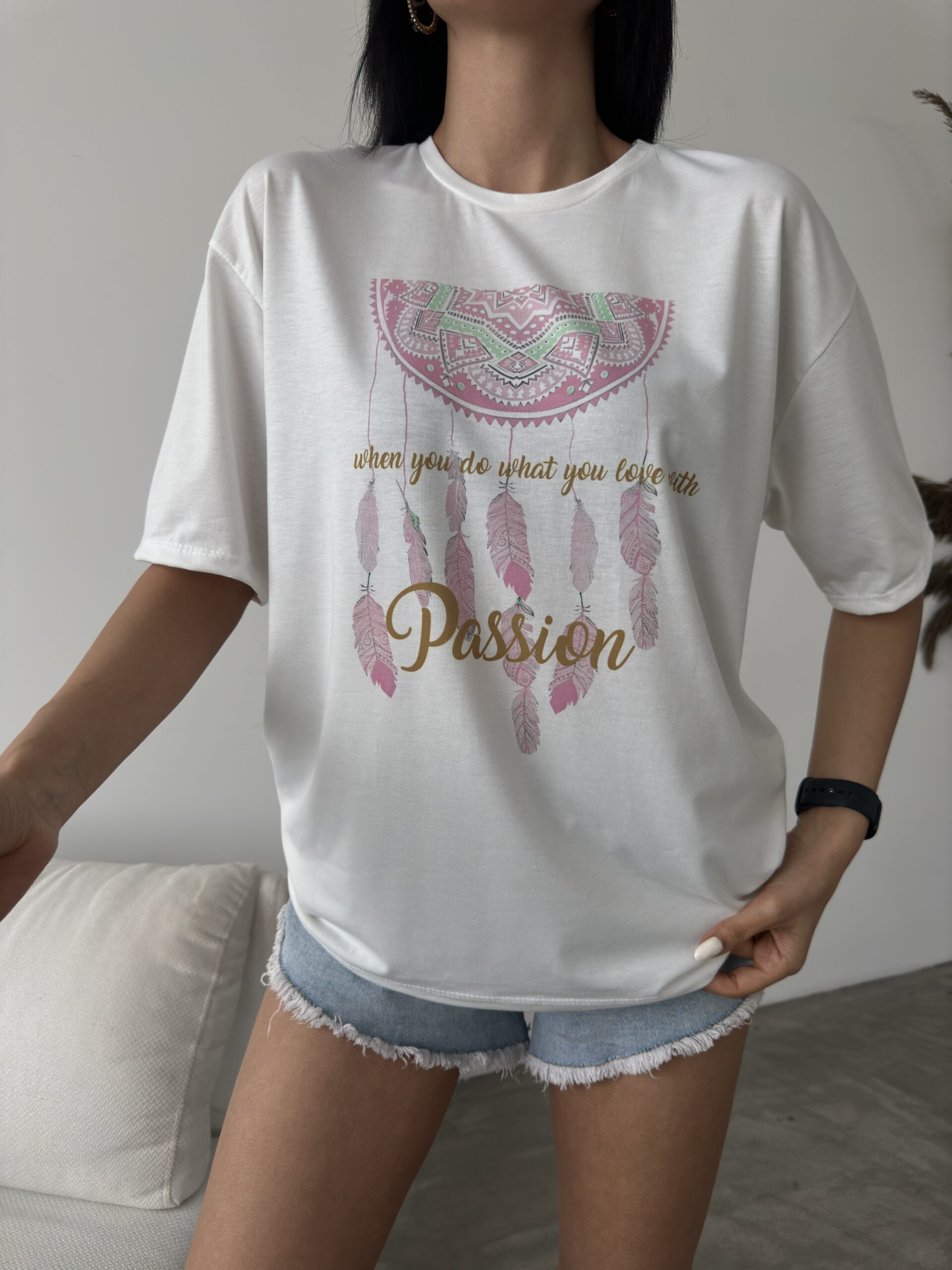 Passion Printed T-Shirt - Brand: Fiori - Women & Kids, Baby Clothes Wholesale - TheBS Women