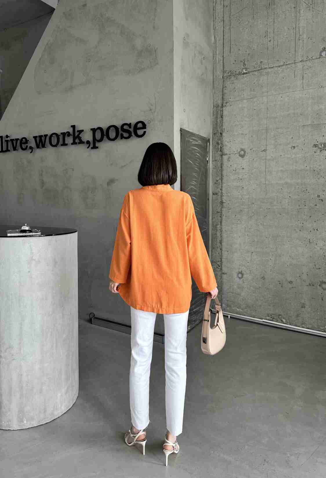 Oversize Linen Shirt - Brand: My Fashion - Women & Kids, Baby Clothes Wholesale - TheBS Women