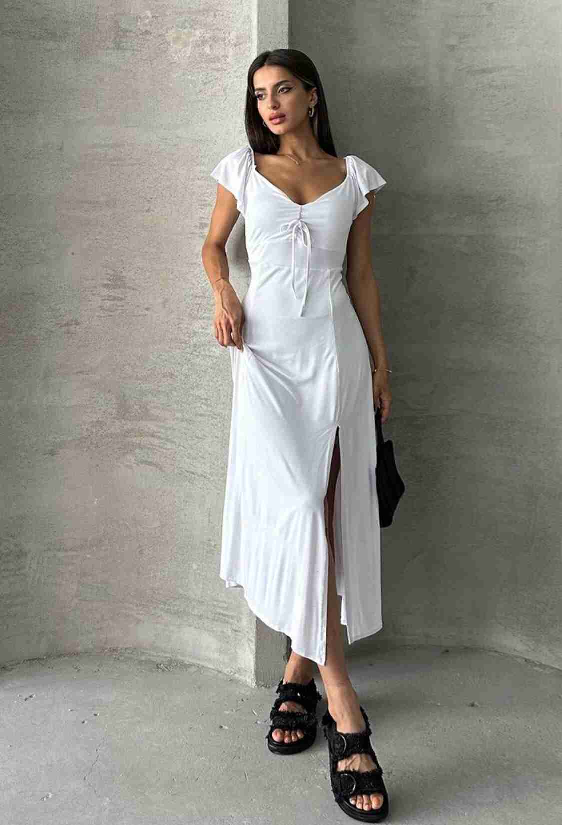 D 2715 Plain Viscose Dress - Brand: Topshow - Women & Kids, Baby Clothes Wholesale - TheBS Women