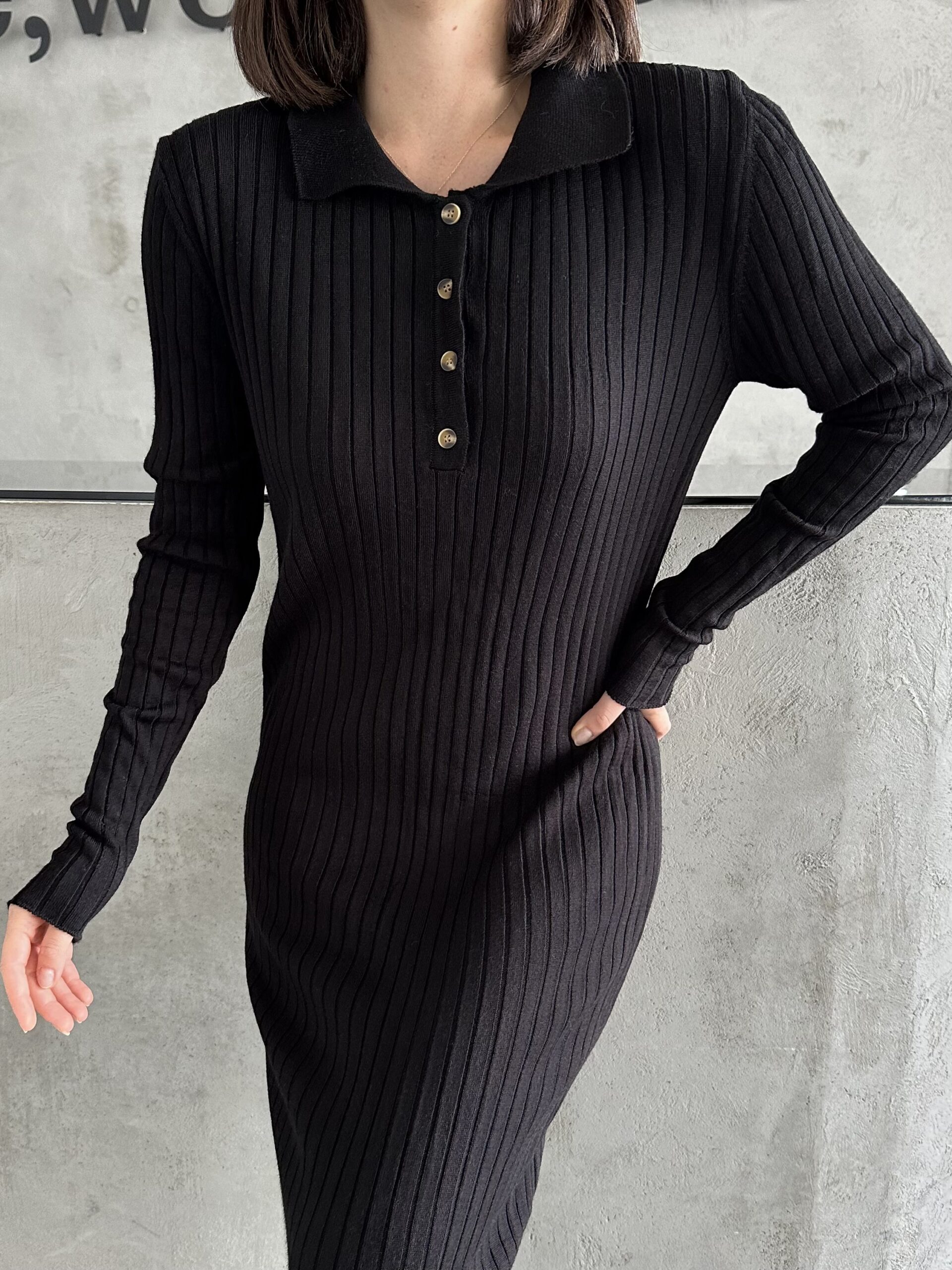 Polo Collar Buttoned Dress - Brand: My Fashion - Women & Kids, Baby Clothes Wholesale - TheBS Women