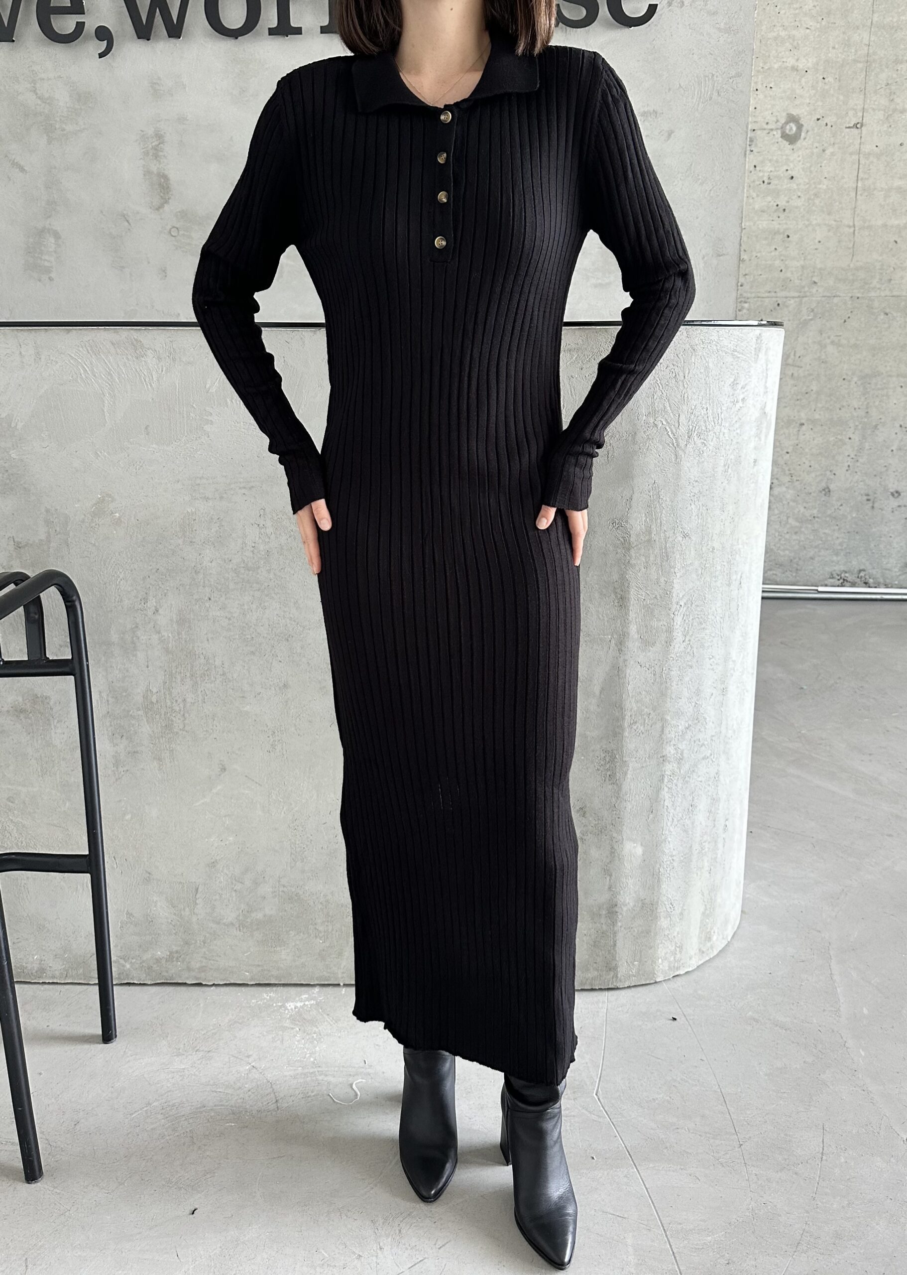 Polo Collar Buttoned Dress – Brand: My Fashion – Women & Kids, Baby Clothes Wholesale – TheBS Women