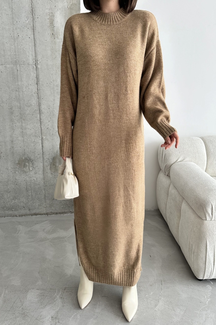 Crew Neck Silk Dress - Brand: My Fashion - Women & Kids, Baby Clothes Wholesale - TheBS Women