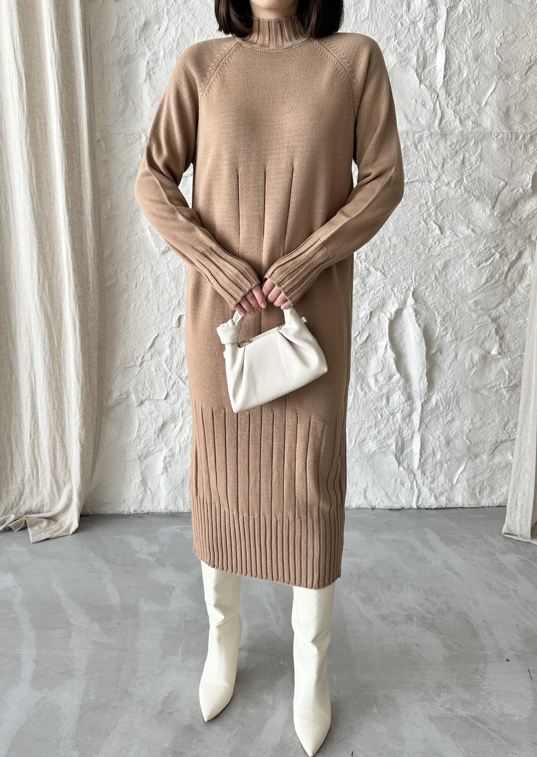 Mixed Ribbed Dress - Brand: My Fashion - Women & Kids, Baby Clothes Wholesale - TheBS Women