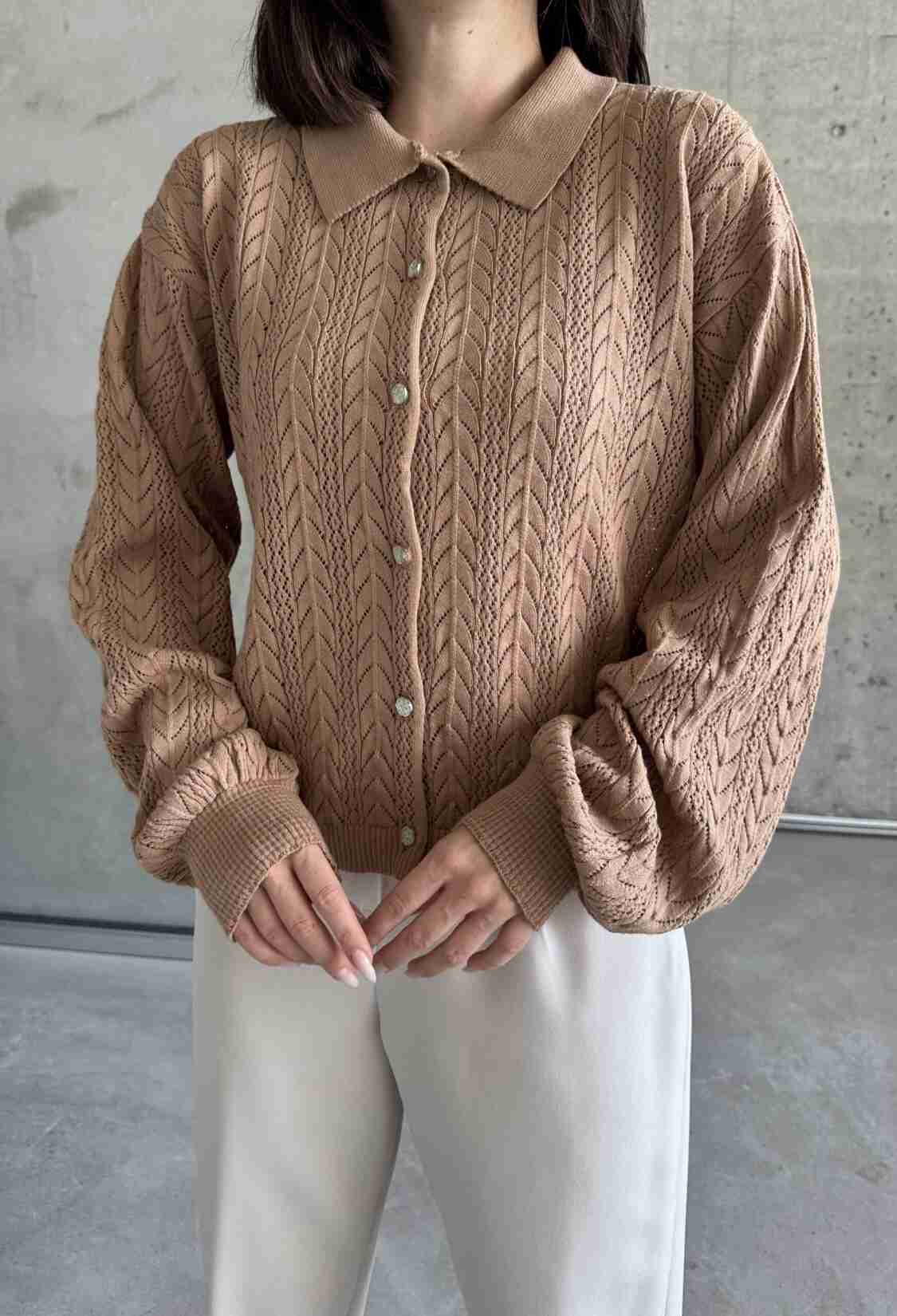 Arrow Pattern Buttoned Cardigan - Brand: My Fashion - Women & Kids, Baby Clothes Wholesale - TheBS Women