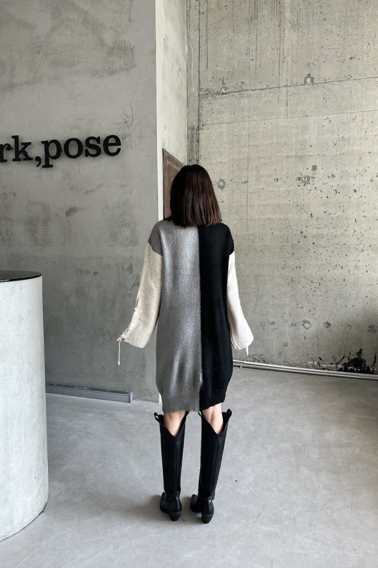Two-Tone Raised Dress - Brand: My Fashion - Women & Kids, Baby Clothes Wholesale - TheBS Women