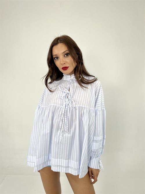 Tie Detail Shirt - Brand: Fame - Women & Kids, Baby Clothes Wholesale - TheBS Women