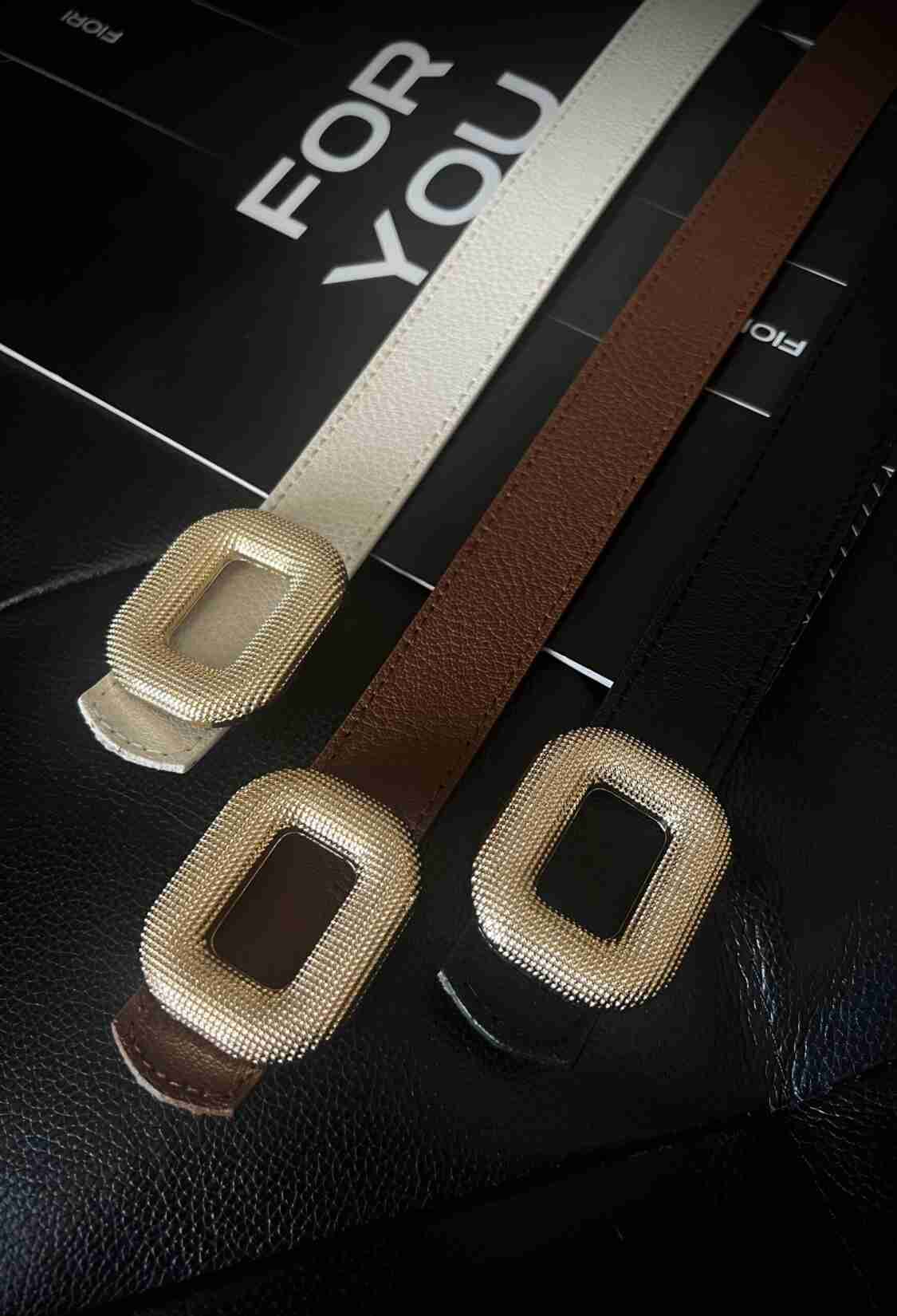 Gold Buckle 3cm Women's Belt - Brand: Fiori - Women & Kids, Baby Clothes Wholesale - TheBS Women