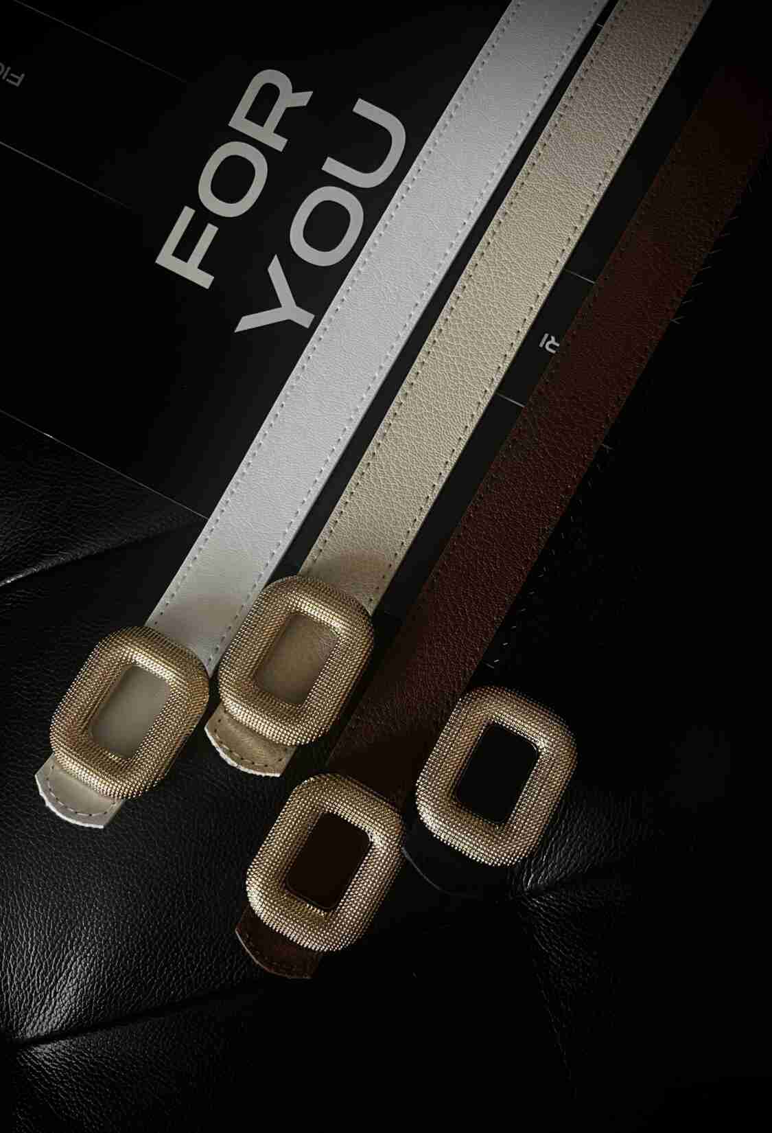 Gold Buckle 3cm Women's Belt - Brand: Fiori - Women & Kids, Baby Clothes Wholesale - TheBS Women