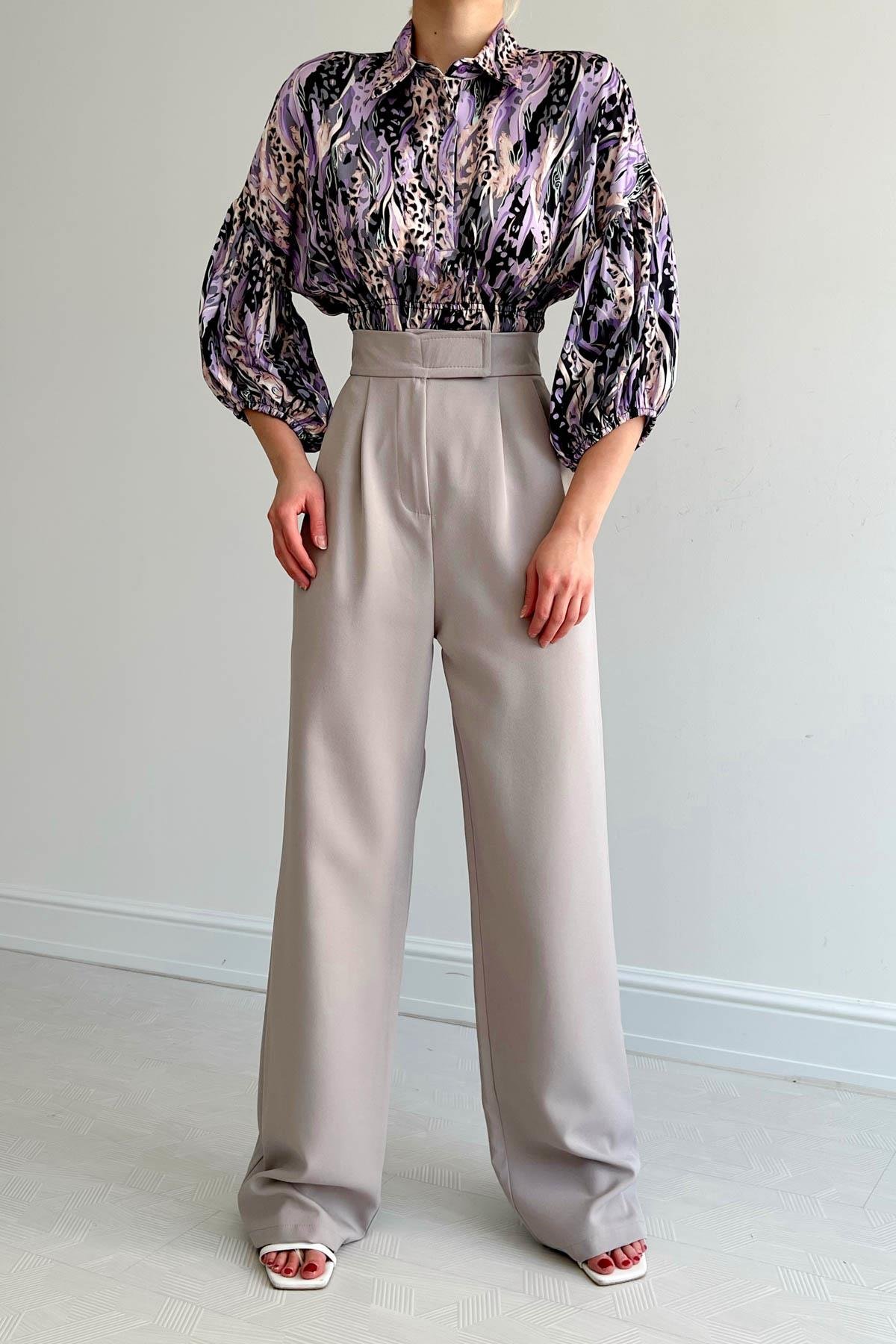 Elastic Waist Satin Shirt - Brand: Reyon - Women & Kids, Baby Clothes Wholesale - TheBS Women