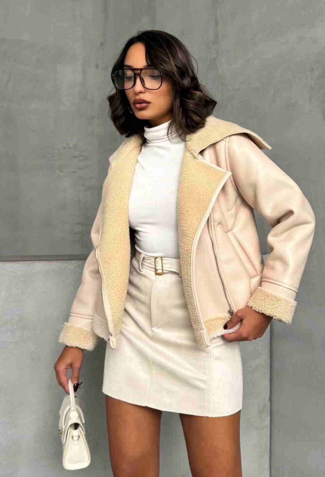 LightZippered Leather Wholesale Coat - Brand: Topshow - Women & Kids, Baby Clothes Wholesale - TheBS Women