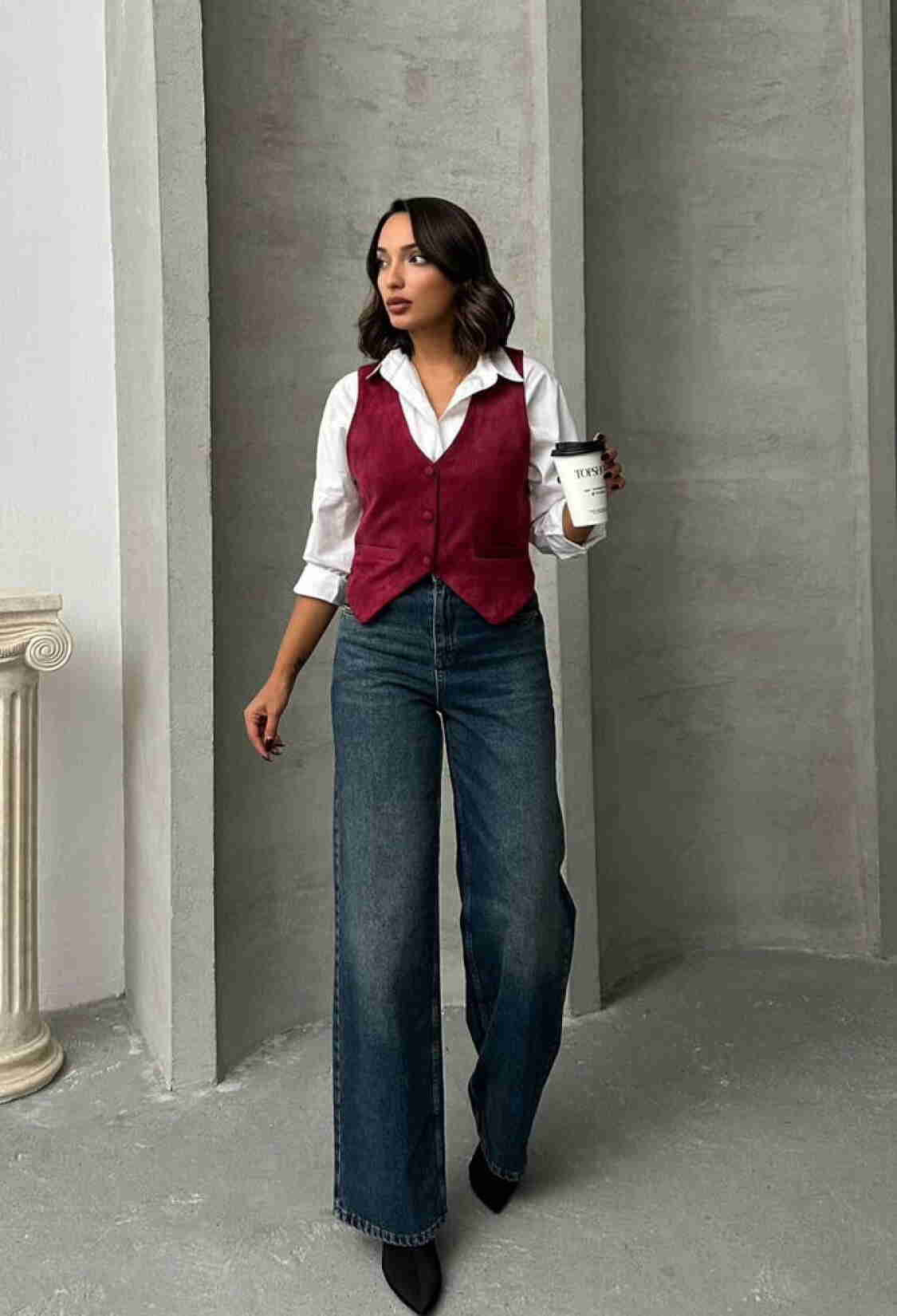 Suede Vest - Brand: Topshow - Women & Kids, Baby Clothes Wholesale - TheBS Women