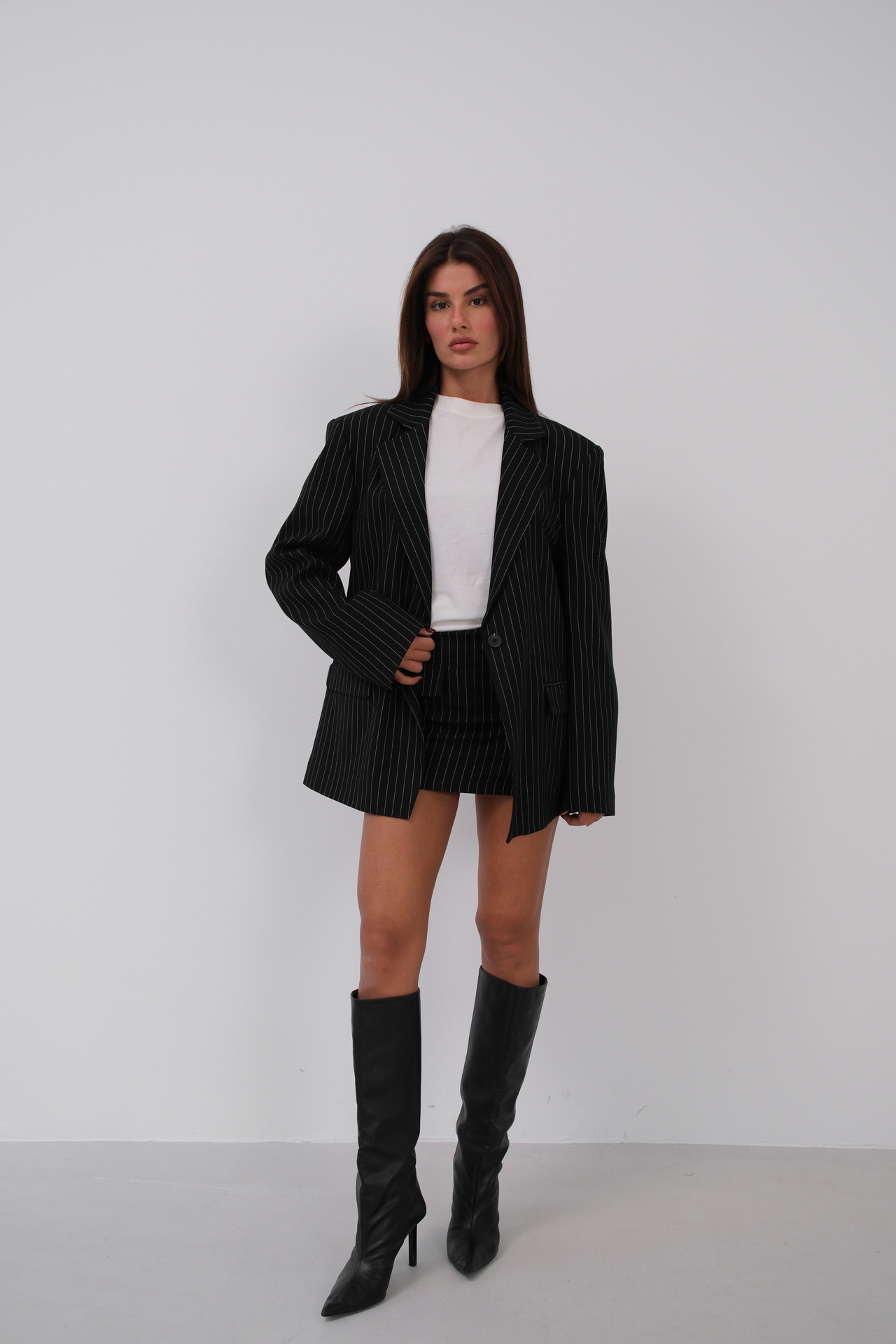 Striped Mini Skirt With Pockets - Brand: Black Fashion - Women & Kids, Baby Clothes Wholesale - TheBS Women