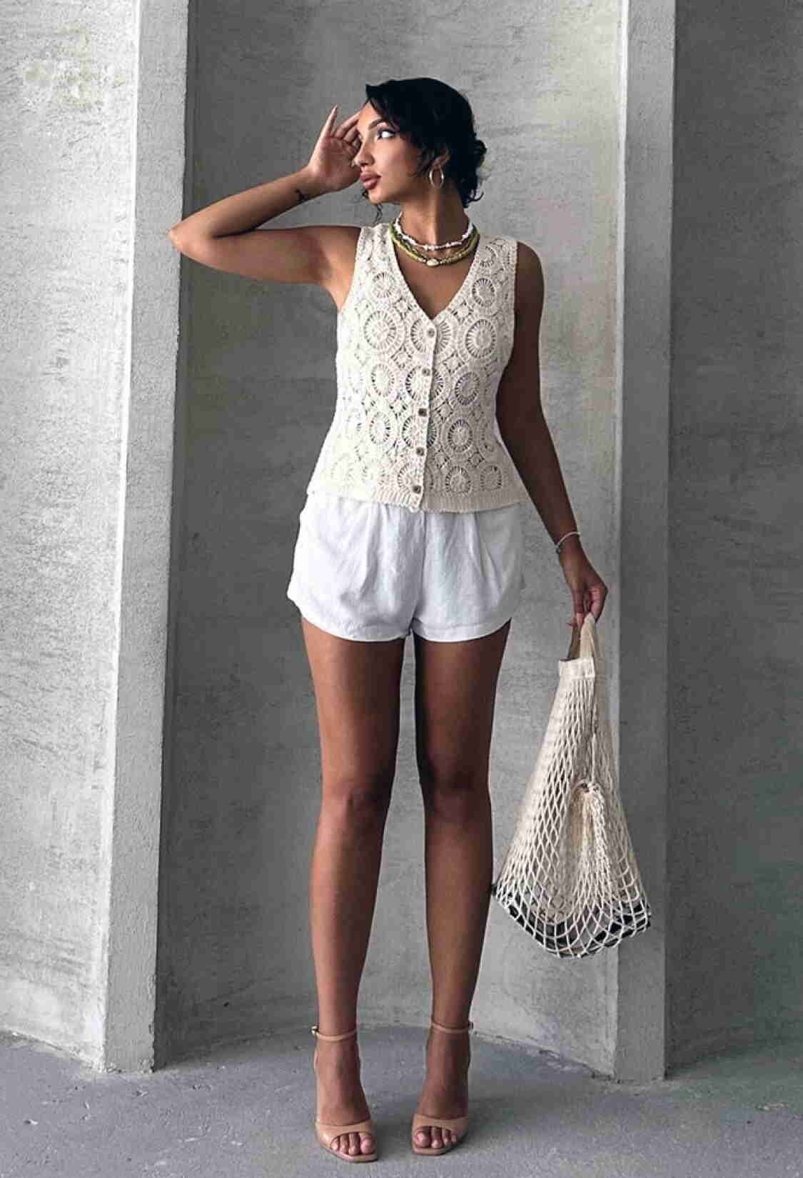 Buttoned Lace Vest - Brand: Topshow - Women & Kids, Baby Clothes Wholesale - TheBS Women