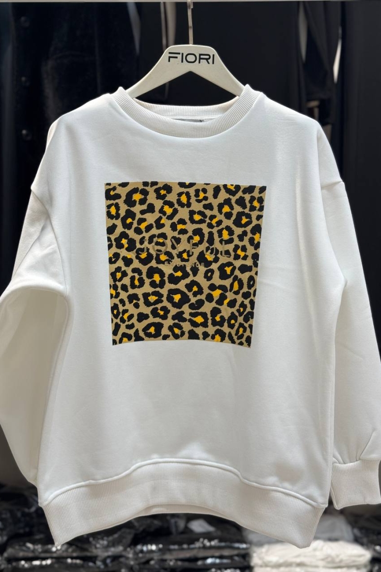 Joyful Printed Crew Neck 3 Thread Raised Sweatshirt - Brand: Fiori - Women & Kids, Baby Clothes Wholesale - TheBS Women