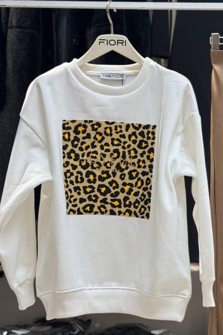Joyful Printed Crew Neck 3 Thread Raised Sweatshirt - Brand: Fiori - Women & Kids, Baby Clothes Wholesale - TheBS Women