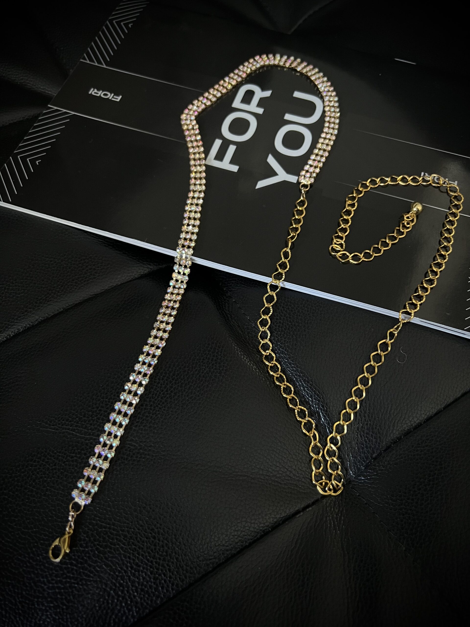 Women's Gold Stone Chain Belt - Brand: Fiori - Women & Kids, Baby Clothes Wholesale - TheBS Women