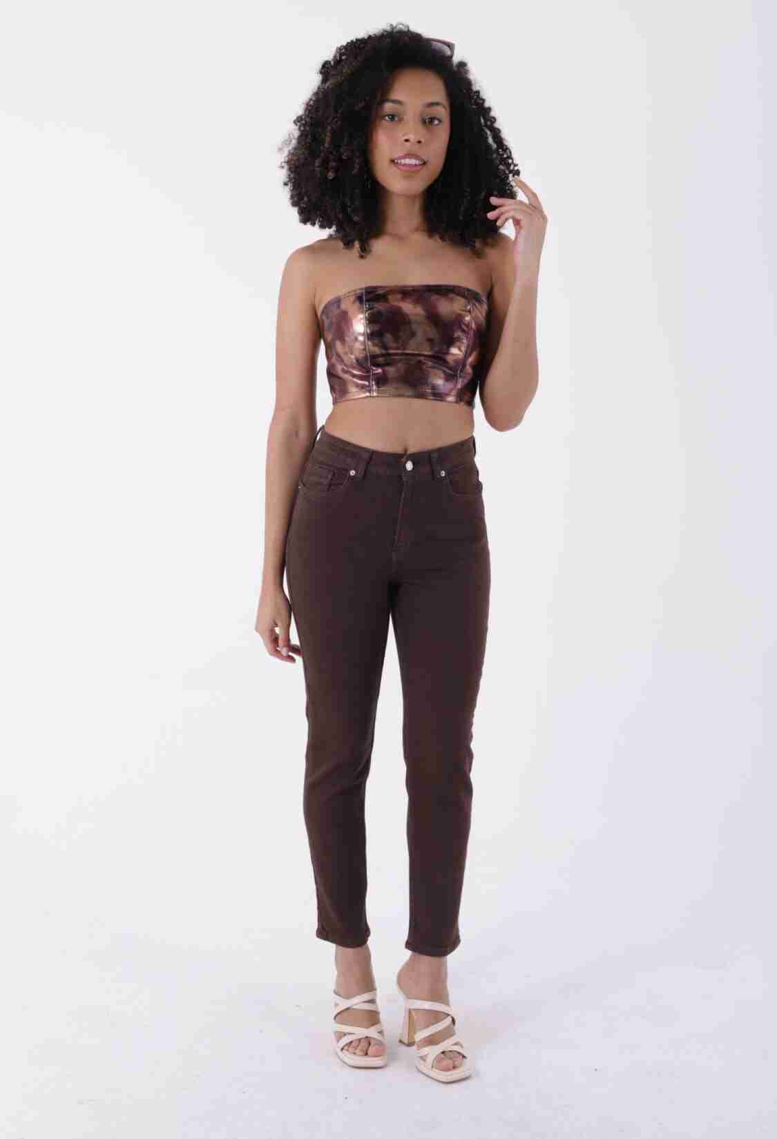 High Waist Comfort Slim Ankle Length Jeans - Brand: XLove - Women & Kids, Baby Clothes Wholesale - TheBS Women