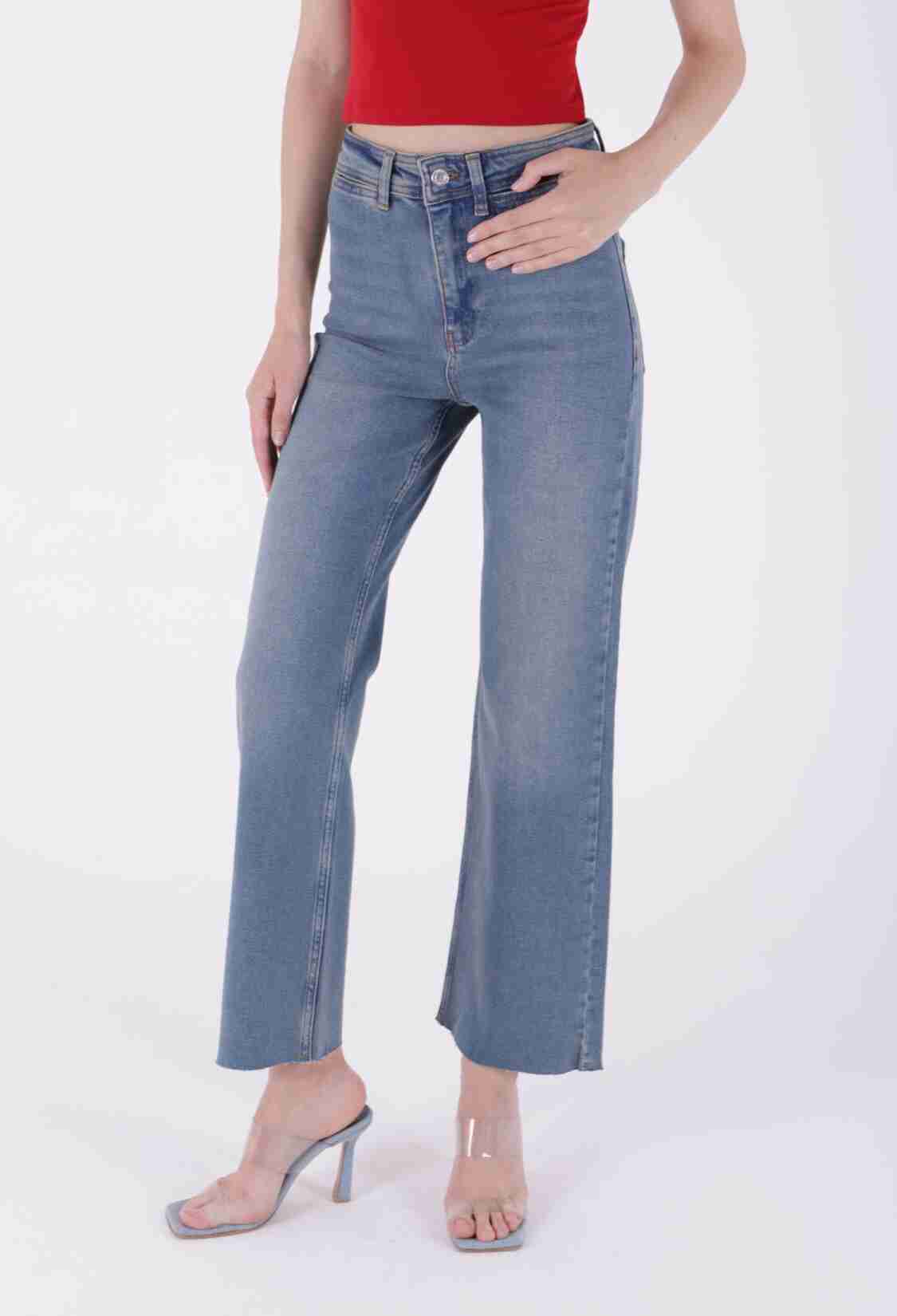 Palazzo Jeans With Decorative Pocket Detail - Brand: XLove - Women & Kids, Baby Clothes Wholesale - TheBS Women