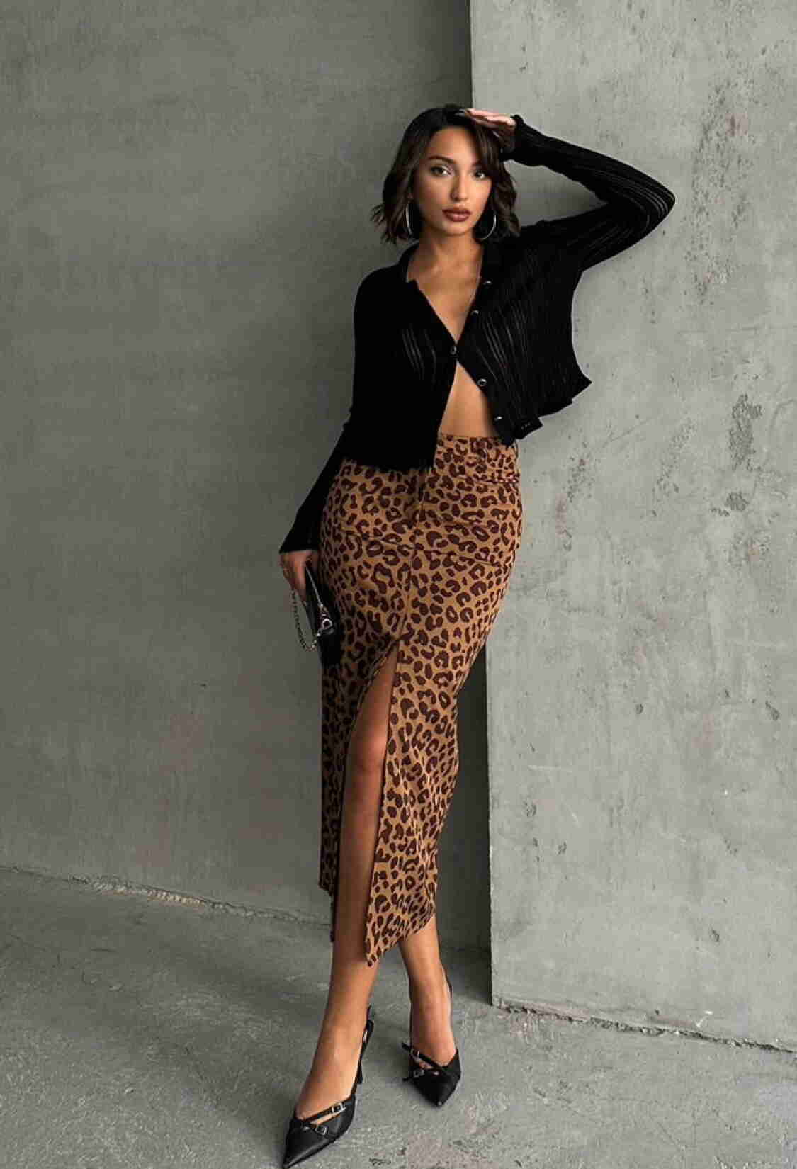 Leopard Print Skirt - Brand: Topshow - Women & Kids, Baby Clothes Wholesale - TheBS Women