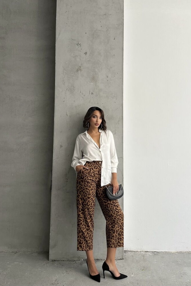 Leopard Print Trousers - Brand: Topshow - Women & Kids, Baby Clothes Wholesale - TheBS Women
