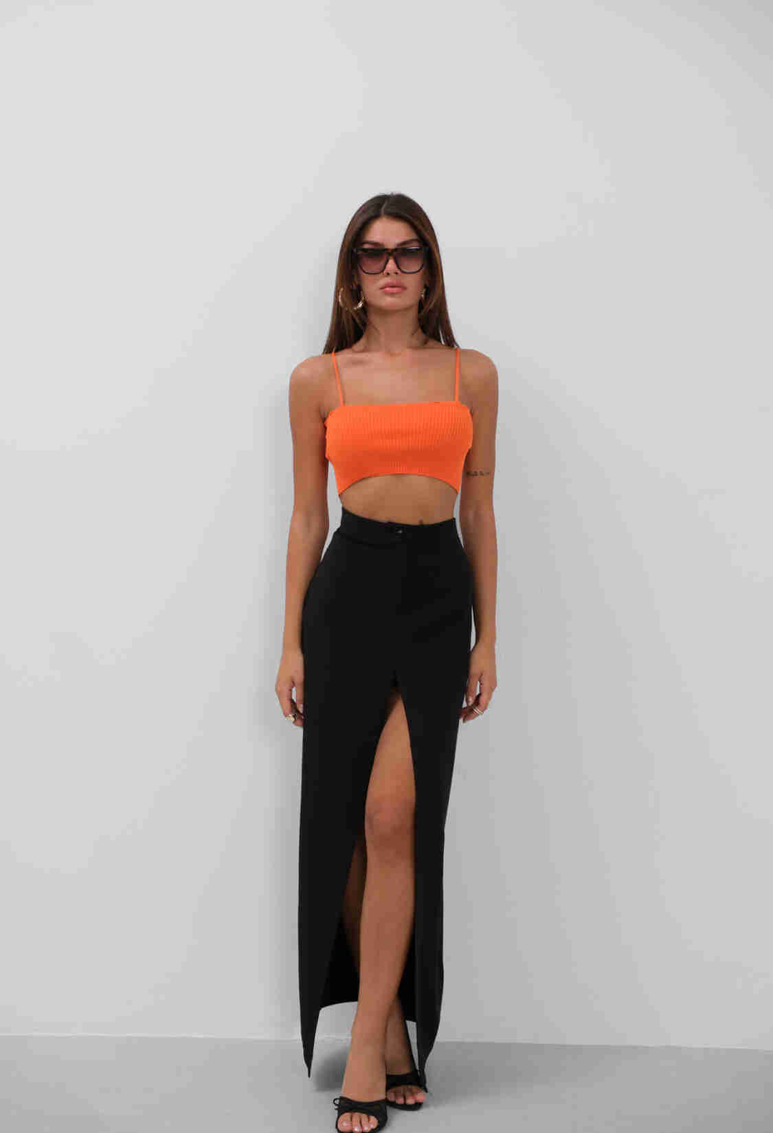 Thin Strap Crop Top - Brand: Black Fashion - Women & Kids, Baby Clothes Wholesale - TheBS Women