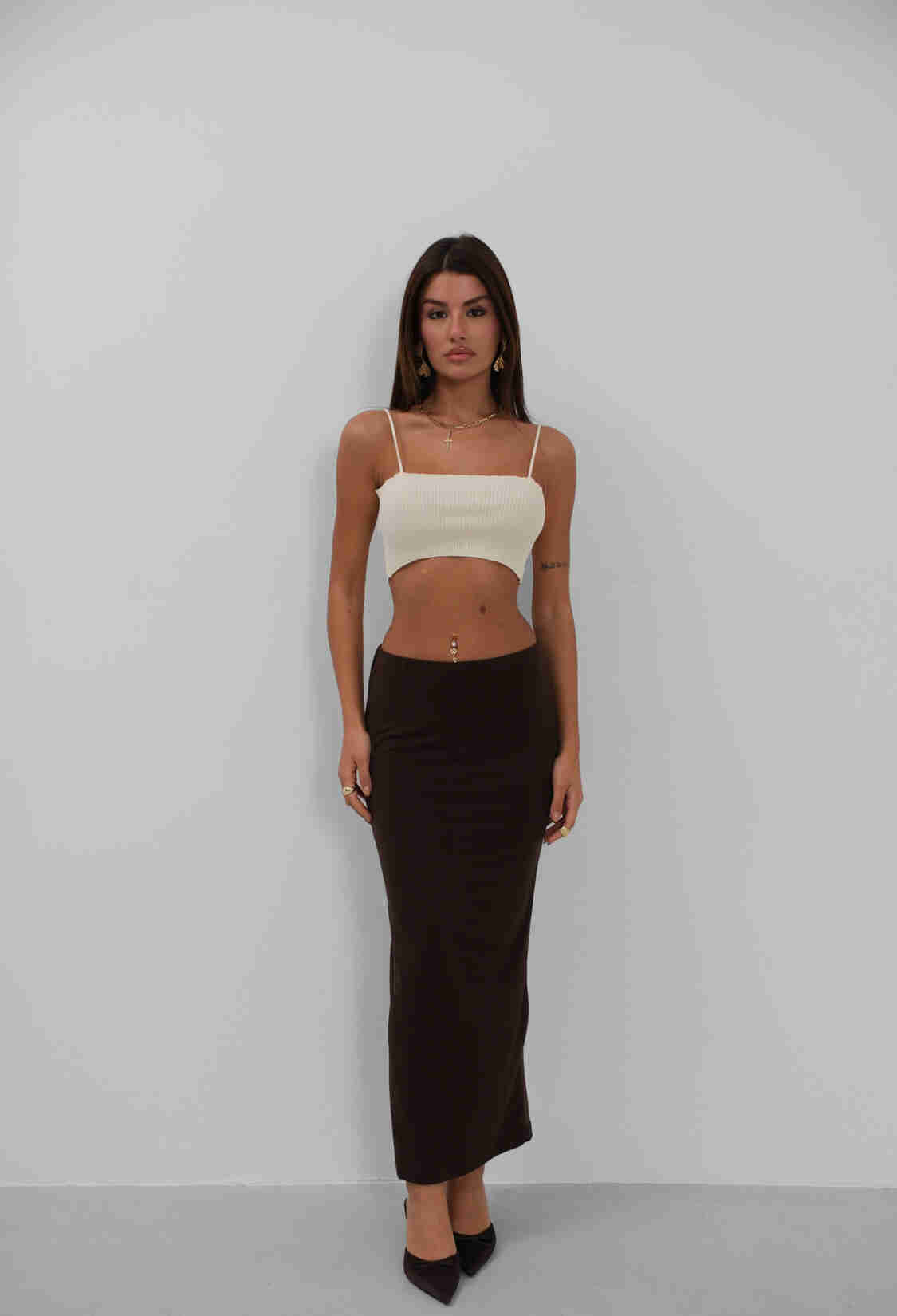 Thin Strap Crop Top - Brand: Black Fashion - Women & Kids, Baby Clothes Wholesale - TheBS Women
