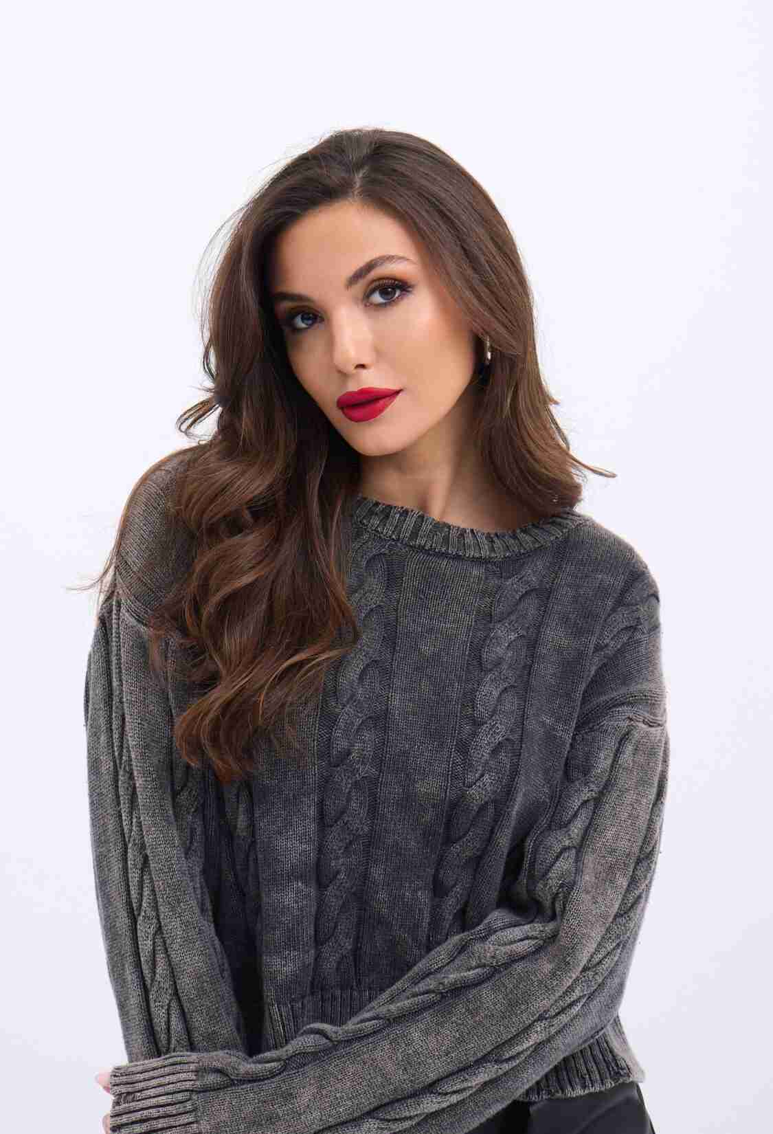 Knitwear Hair Knit Sweater - Brand: Fame - Women & Kids, Baby Clothes Wholesale - TheBS Women