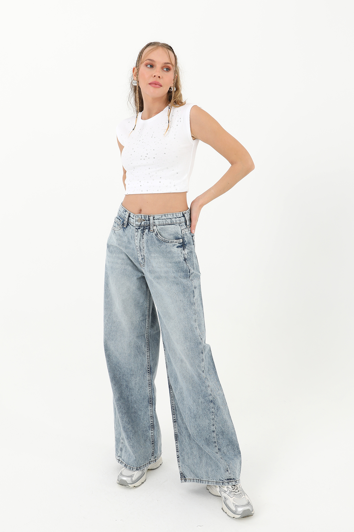 Women's Stitched Detail Denim Trousers - Brand: SOUL - Women & Kids, Baby Clothes Wholesale - TheBS Women
