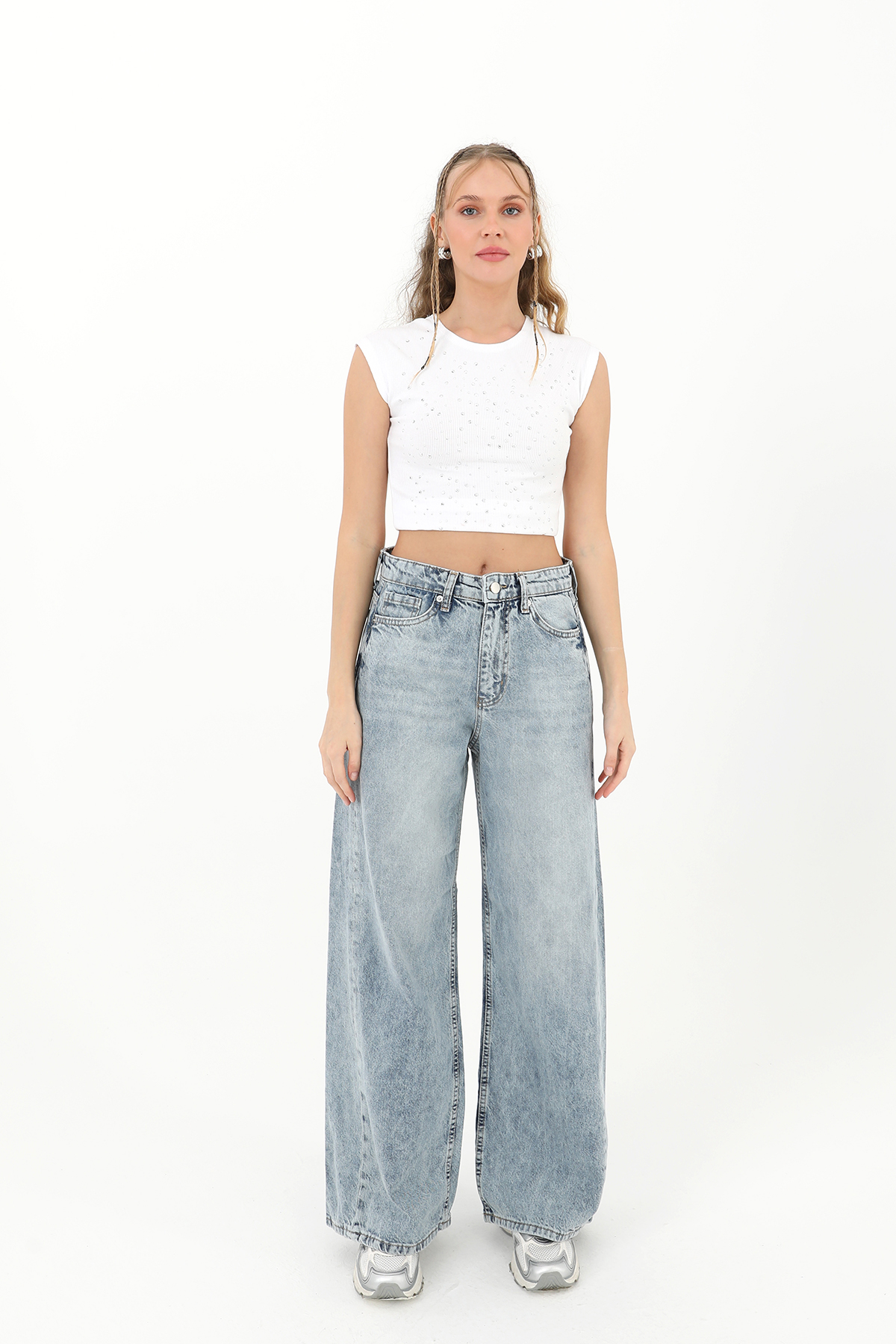 Women’s Stitched Detail Denim Trousers – Brand: SOUL – Women & Kids, Baby Clothes Wholesale – TheBS Women