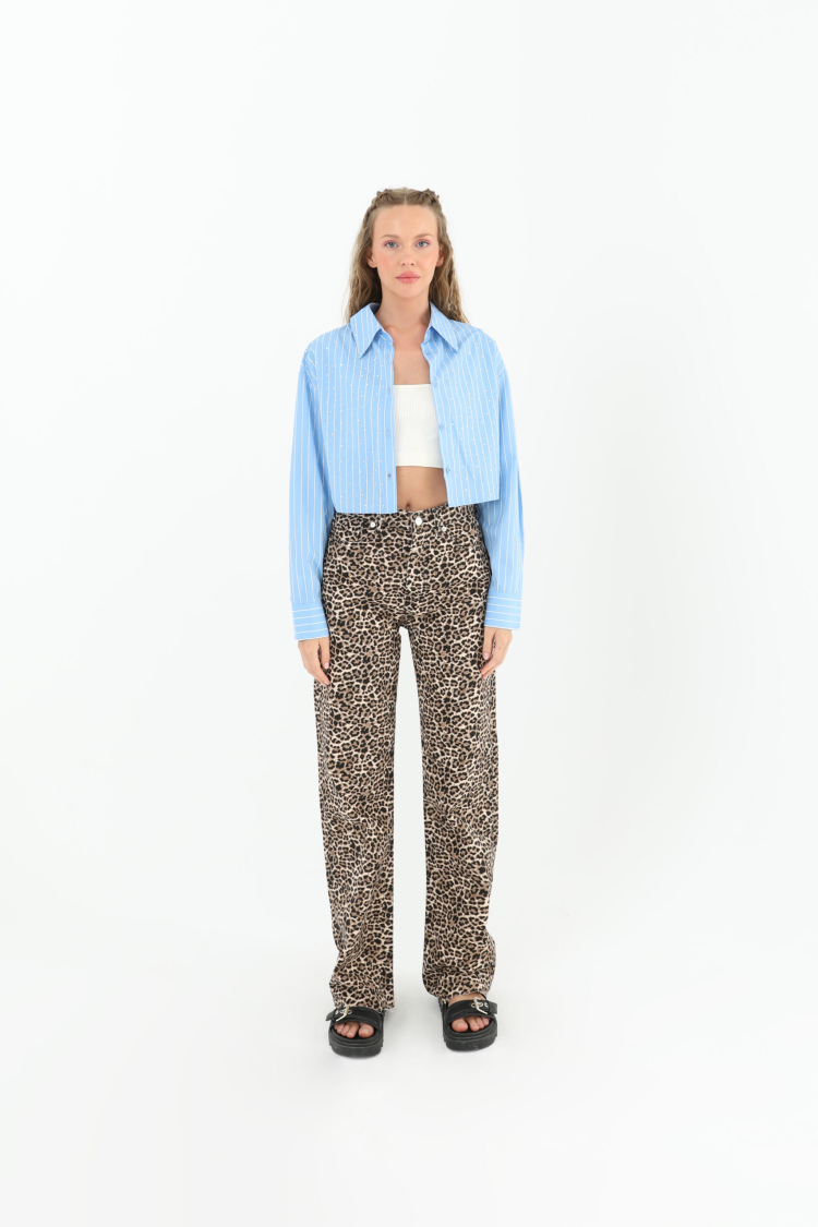 Women's Leopard Wide Trousers - Brand: SOUL - Women & Kids, Baby Clothes Wholesale - TheBS Women