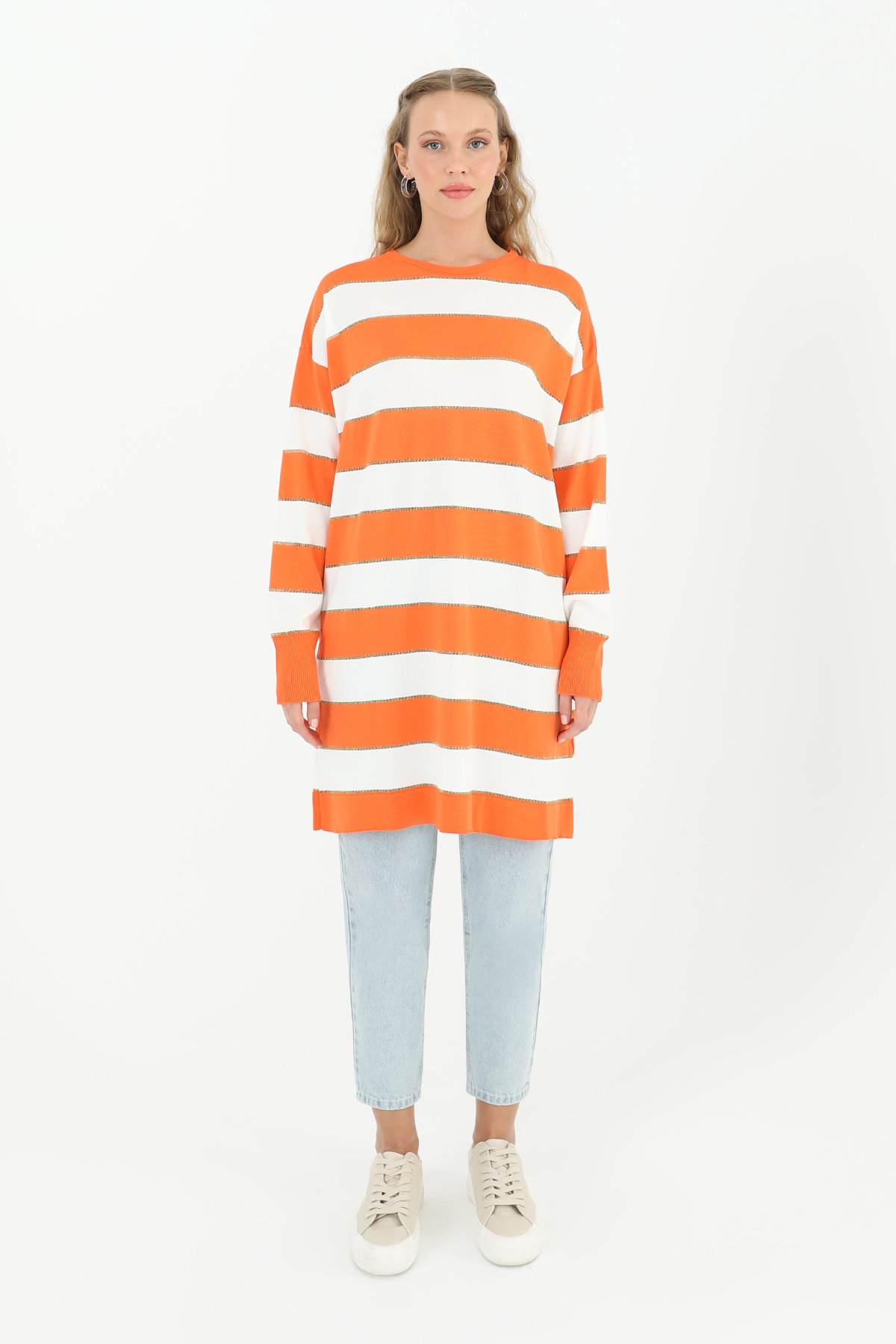 Women's Striped Long Sleeve Tunic - Brand: Puane - Women & Kids, Baby Clothes Wholesale - TheBS Women