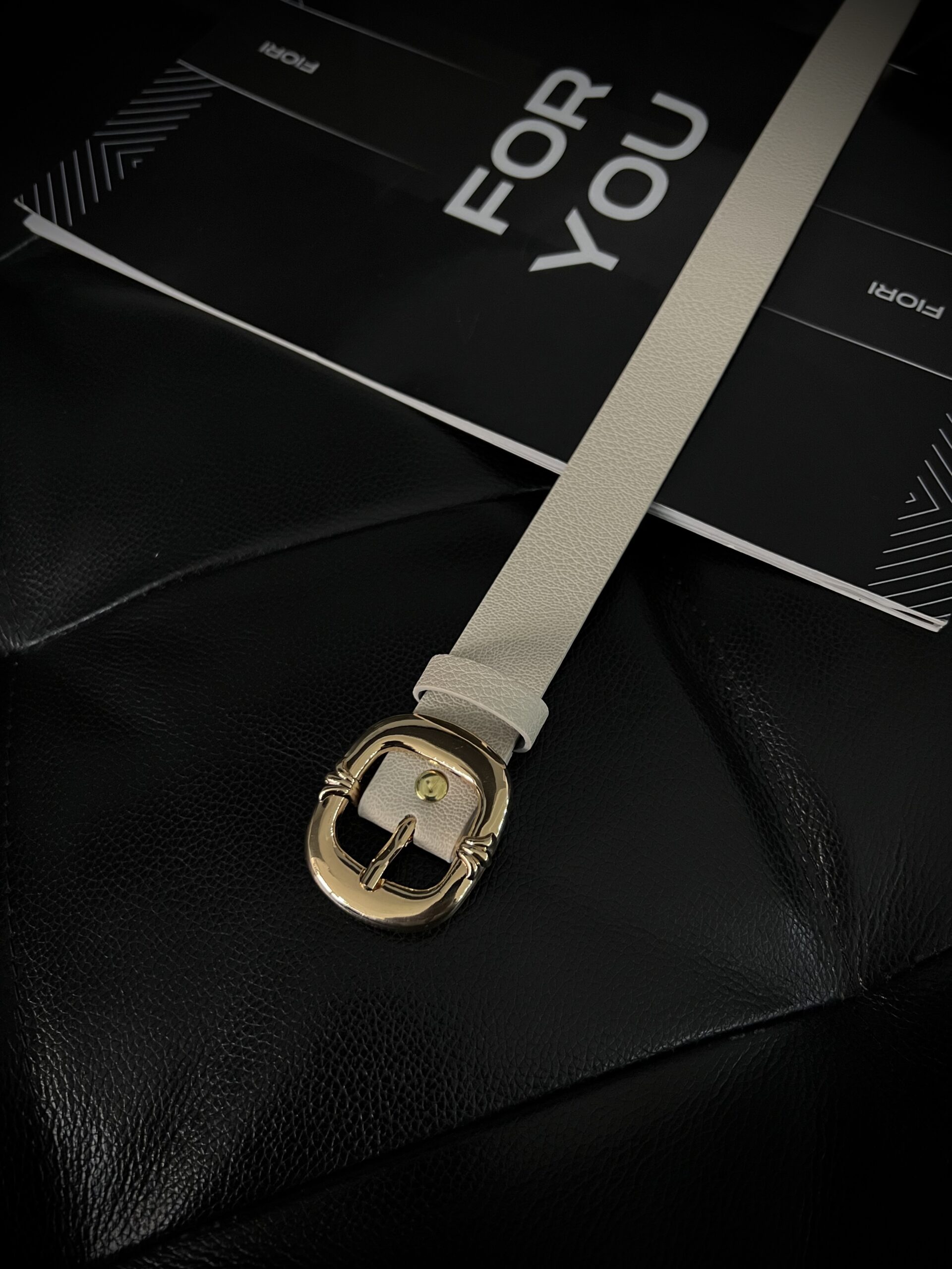 Oval Gold Buckle Women's Belt - Brand: Fiori - Women & Kids, Baby Clothes Wholesale - TheBS Women