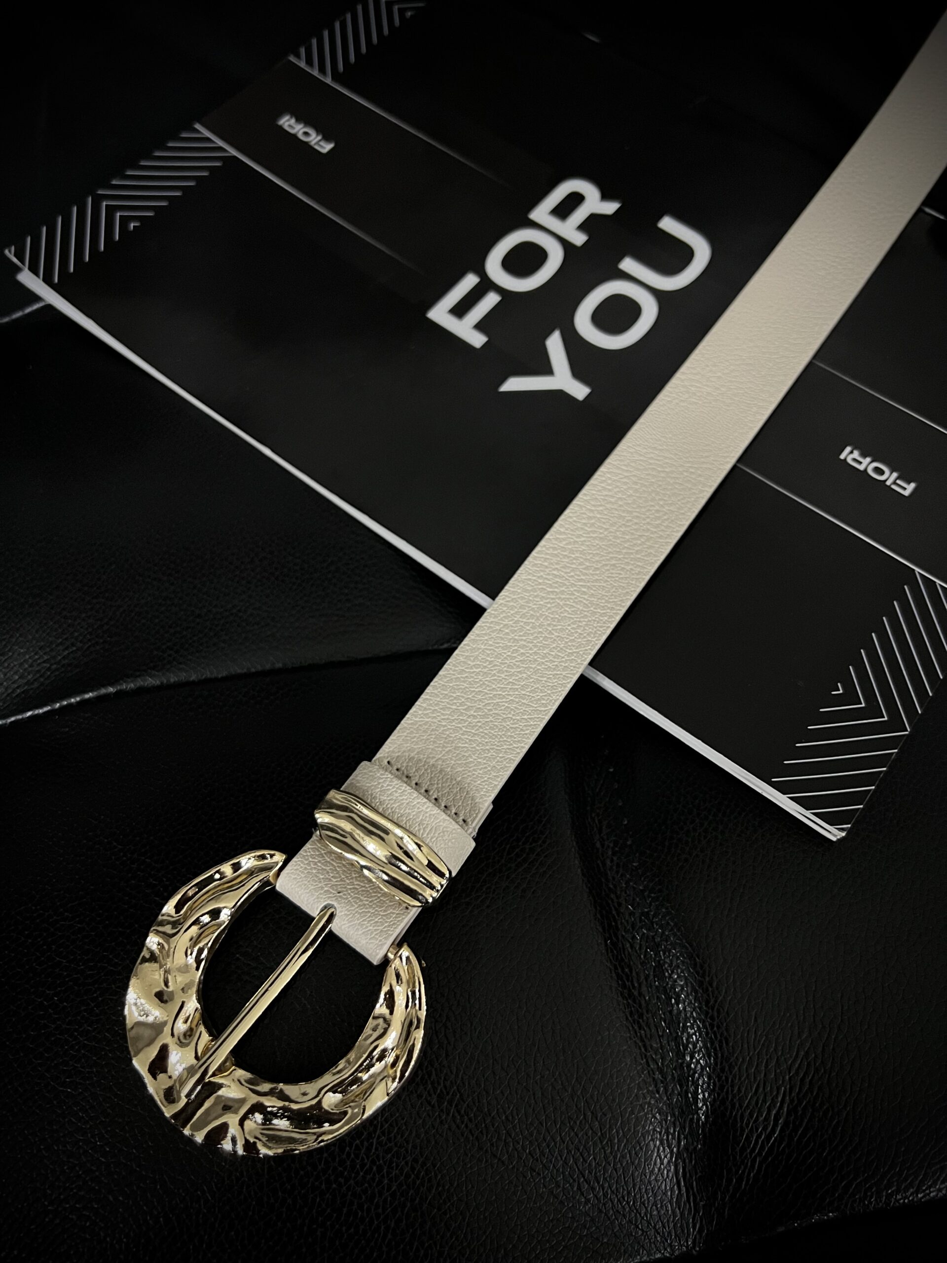 Gold Buckle Gold Cross Women's Trouser Belt - Brand: Fiori - Women & Kids, Baby Clothes Wholesale - TheBS Women