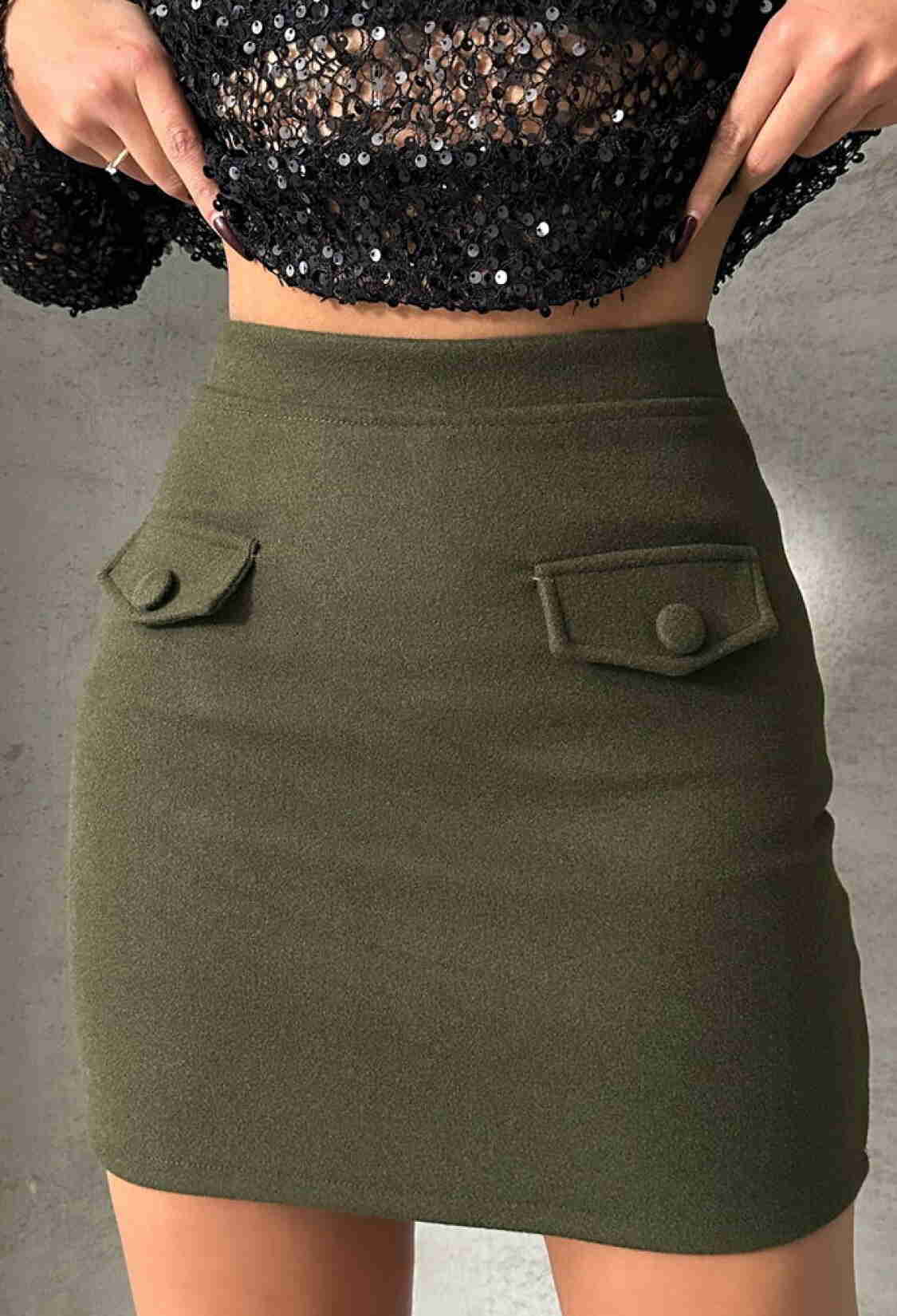 F1283 Above Knee Skirt - Brand: Topshow - Women & Kids, Baby Clothes Wholesale - TheBS Women