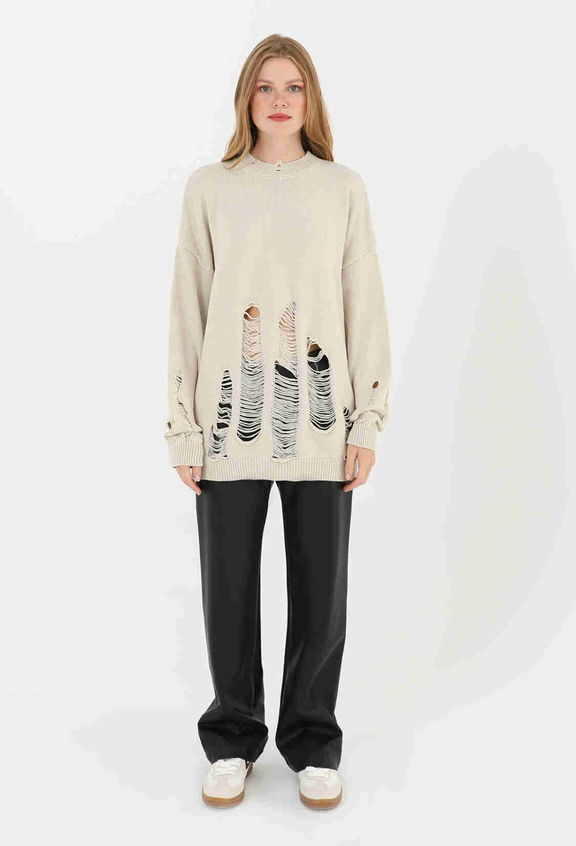 Ripped Knit Tunic - Brand: SOUL - Women & Kids, Baby Clothes Wholesale - TheBS Women