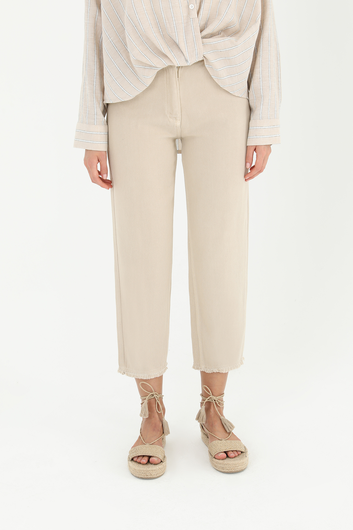 Loose Denim Trousers – Mink – Brand: SOUL – Women & Kids, Baby Clothes Wholesale – TheBS Women