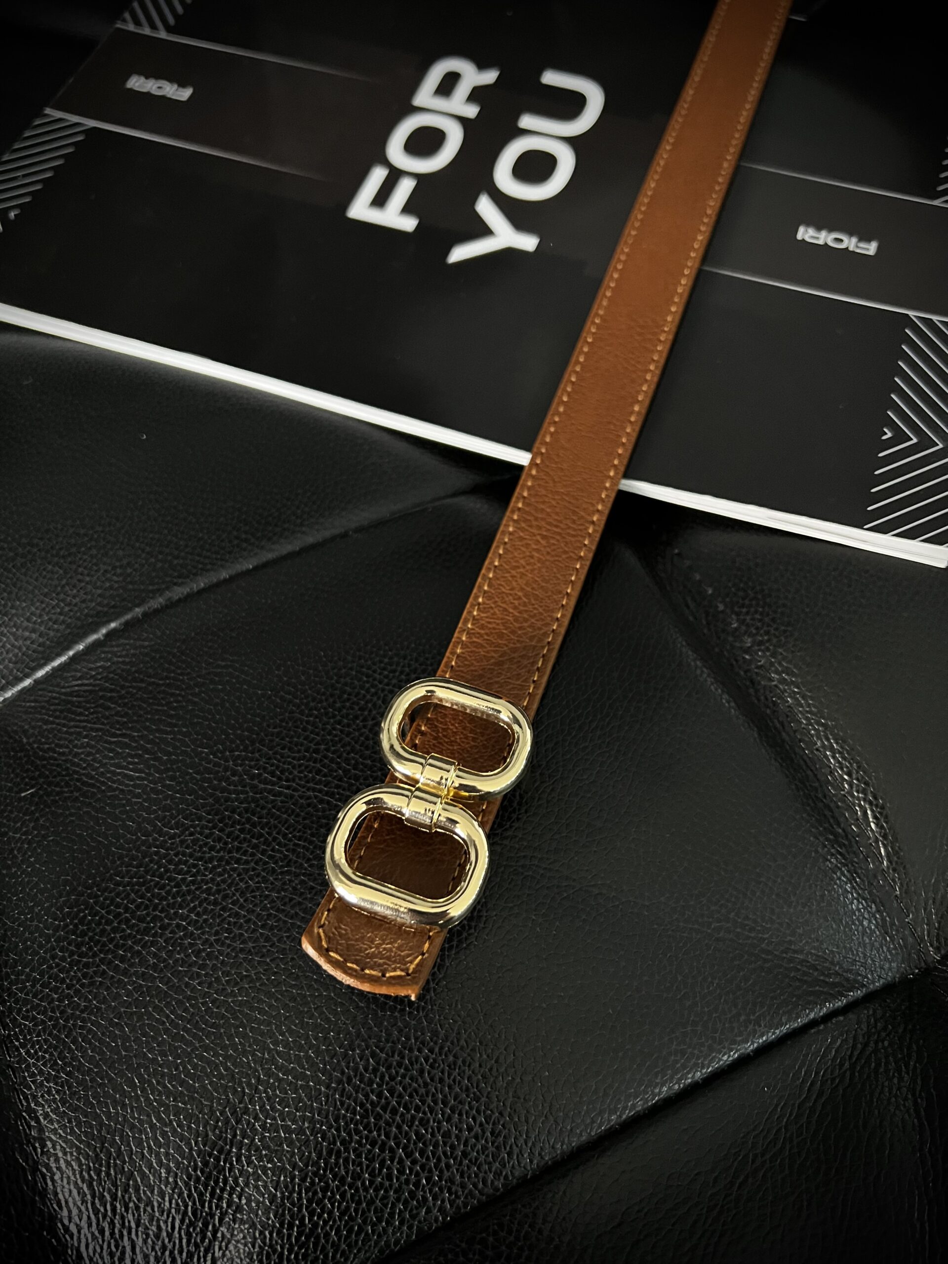 Fiori Double Gold Buckle Thin Women's Belt - Brand: Fiori - Women & Kids, Baby Clothes Wholesale - TheBS Women