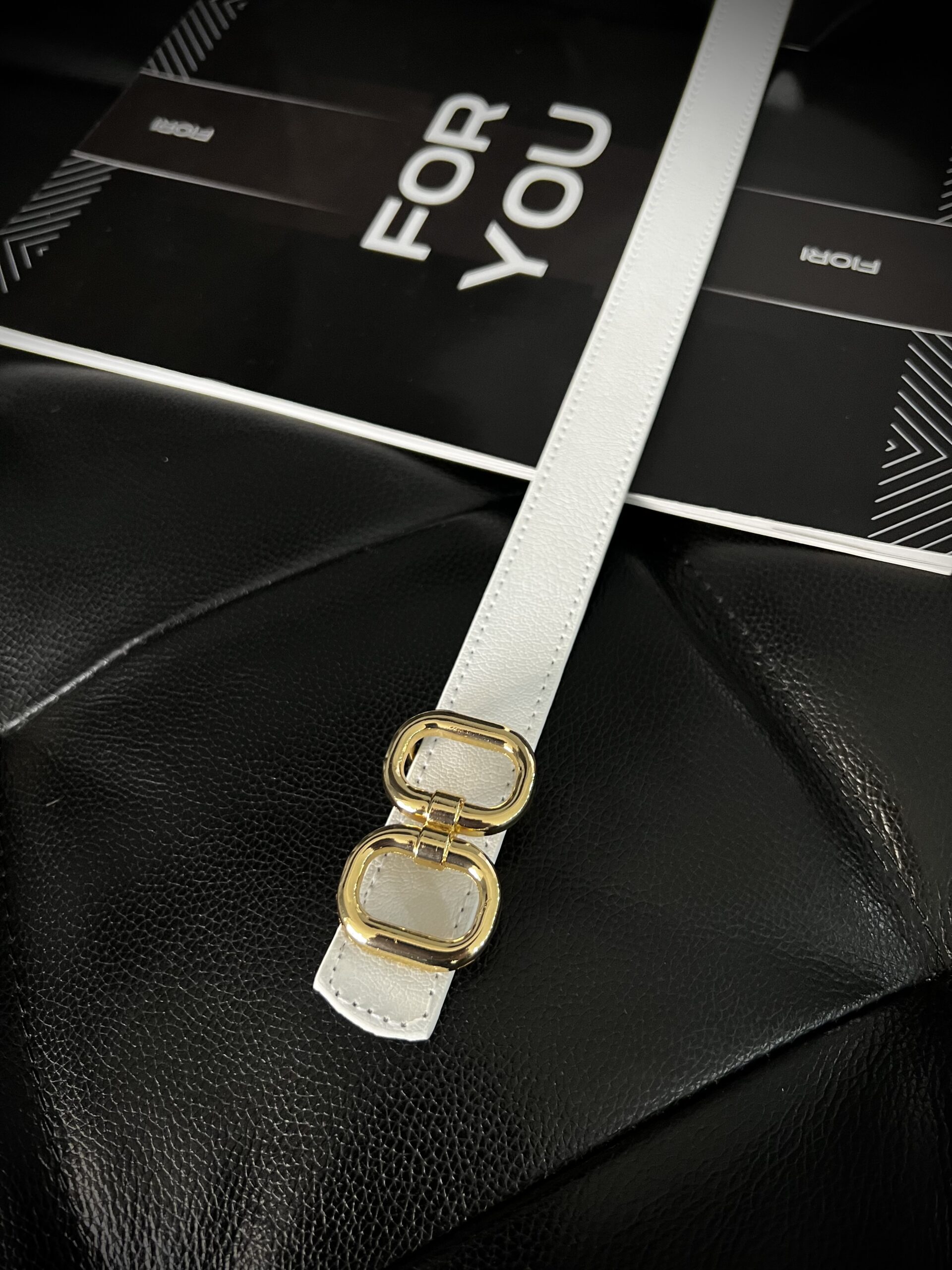 Fiori Double Gold Buckle Thin Women's Belt - Brand: Fiori - Women & Kids, Baby Clothes Wholesale - TheBS Women