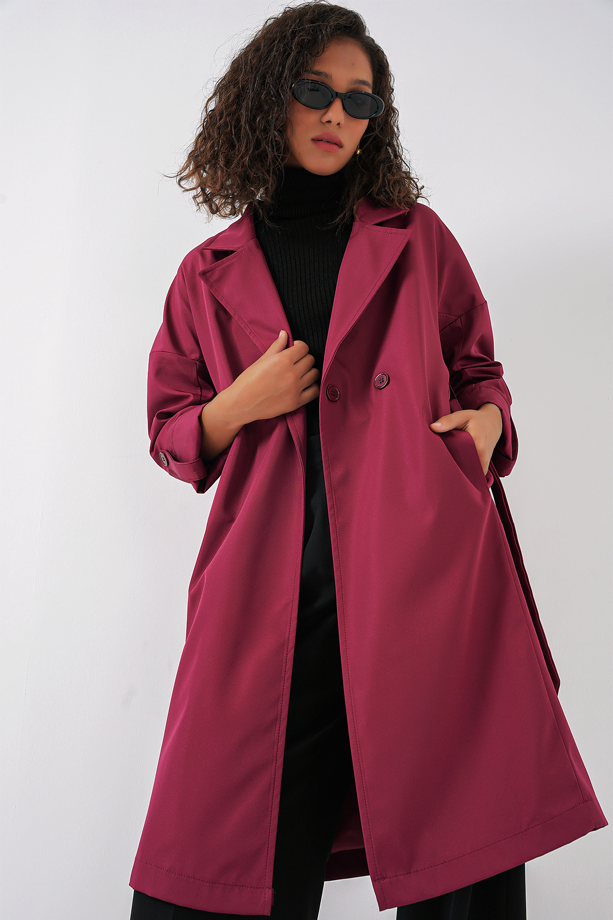 Double Breasted Lined Trench Coat – Brand: Bigdart – Women & Kids, Baby Clothes Wholesale – TheBS Women