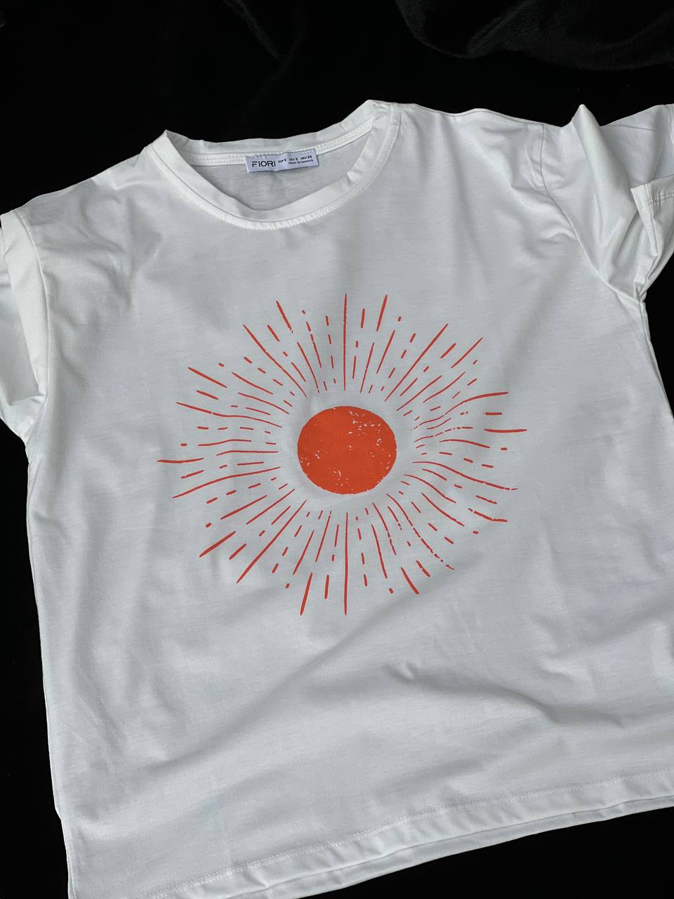 Sun Patterned T-shirt - Brand: Fiori - Women & Kids, Baby Clothes Wholesale - TheBS Women