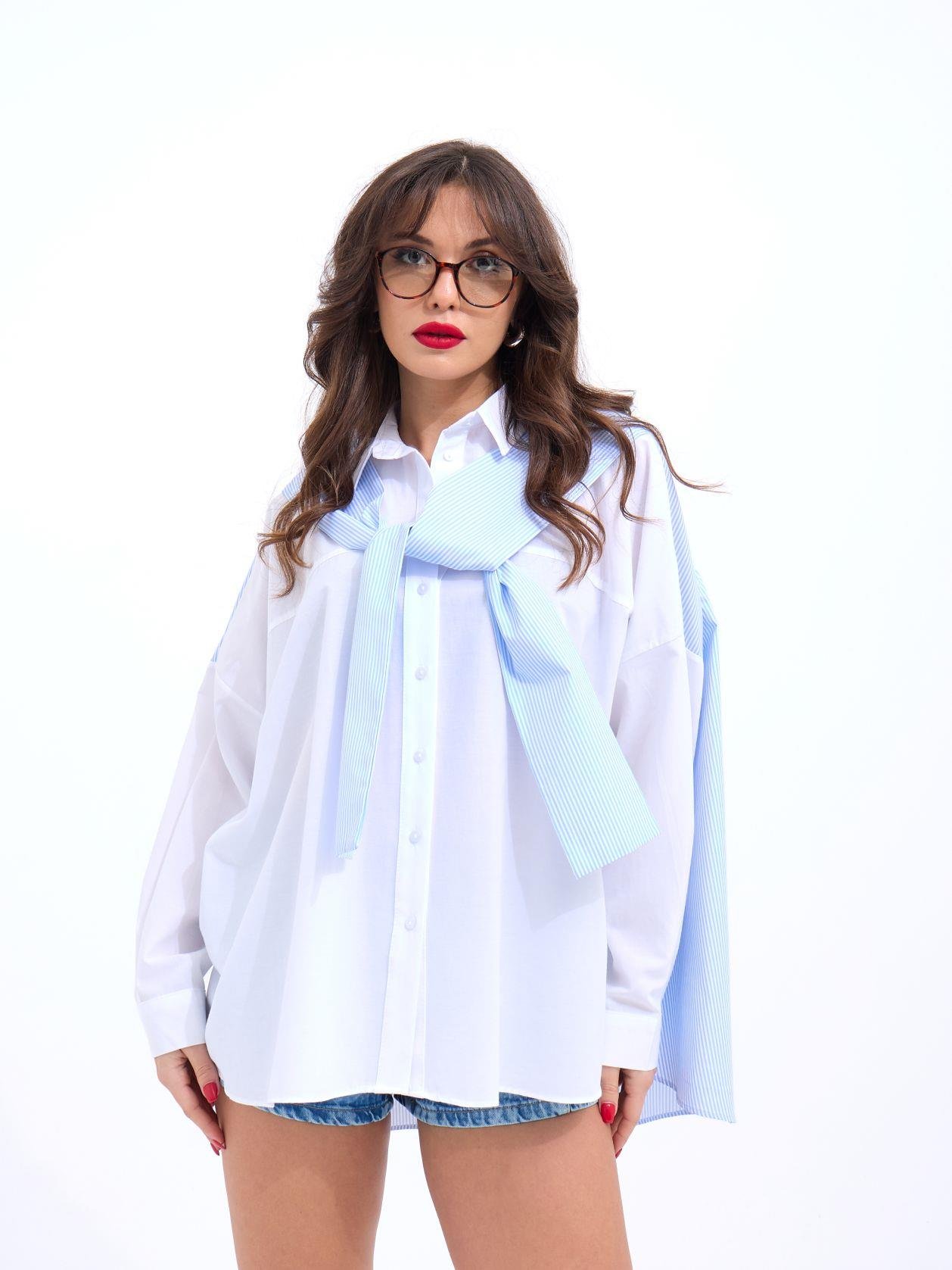 Striped Shirt - Multicolor - Brand: Fame - Women & Kids, Baby Clothes Wholesale - TheBS Women