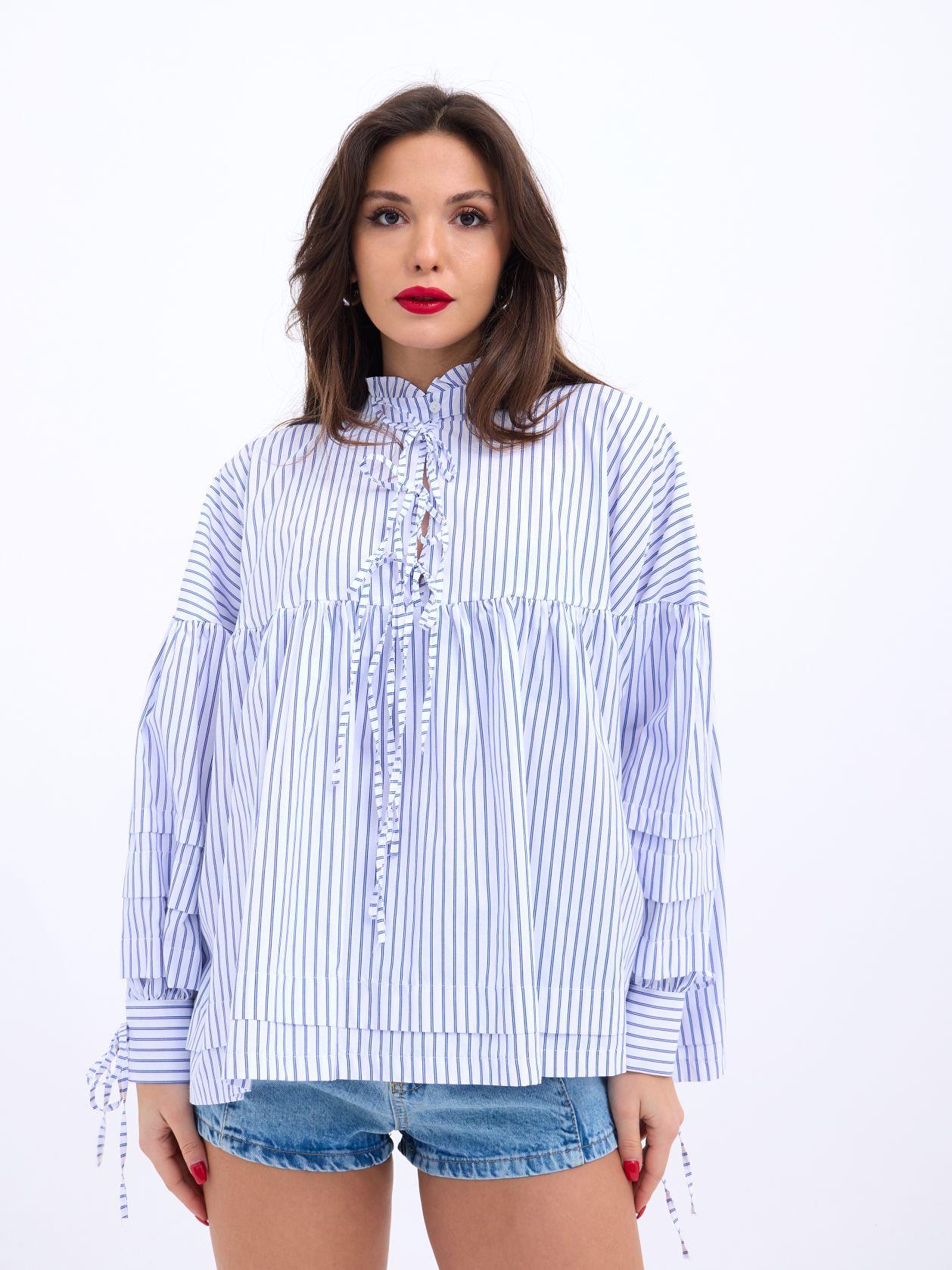 Striped Shirt - Multicolor - Brand: Fame - Women & Kids, Baby Clothes Wholesale - TheBS Women