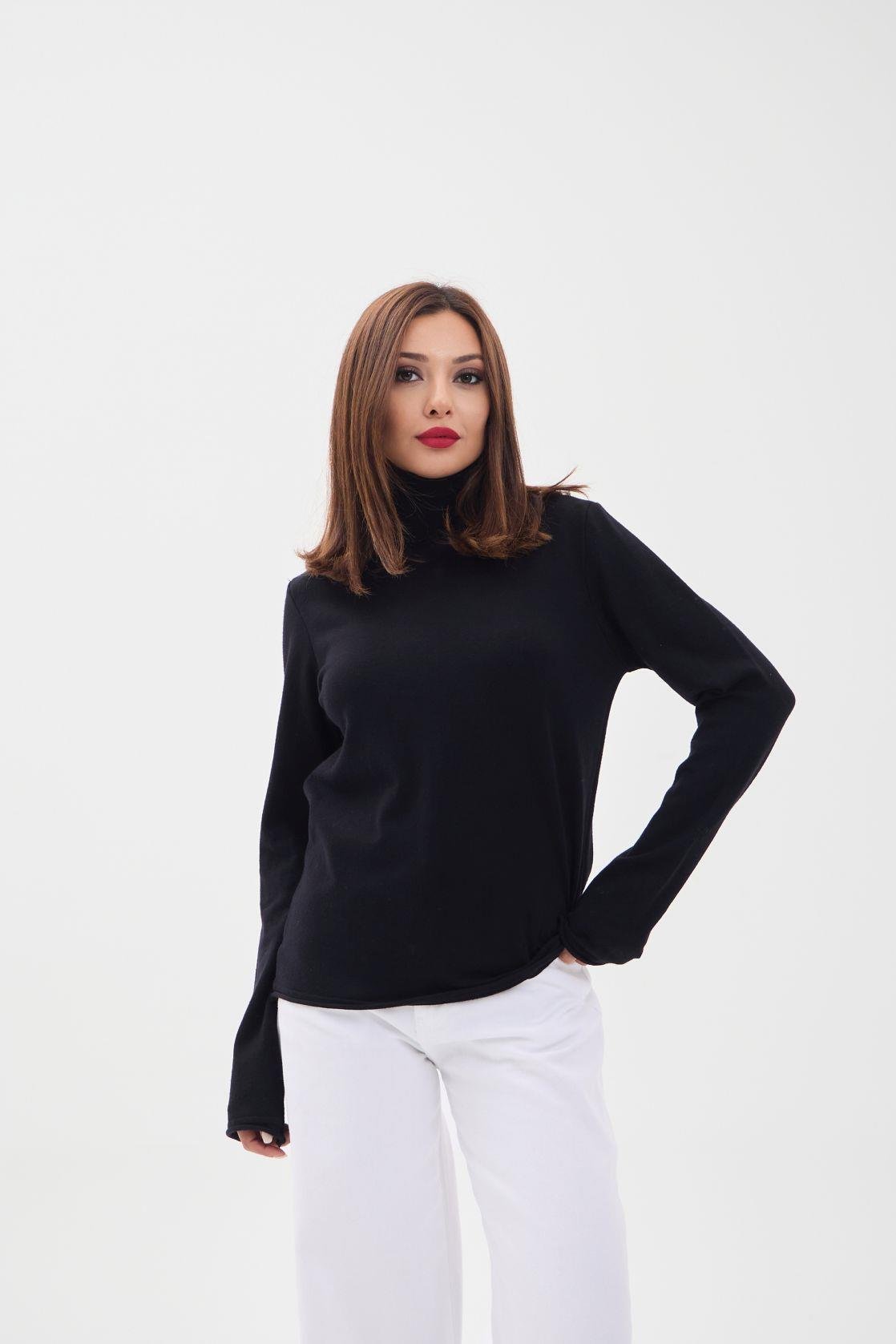 Knitwear Plain Turtleneck Casual - Brand: Fame - Women & Kids, Baby Clothes Wholesale - TheBS Women