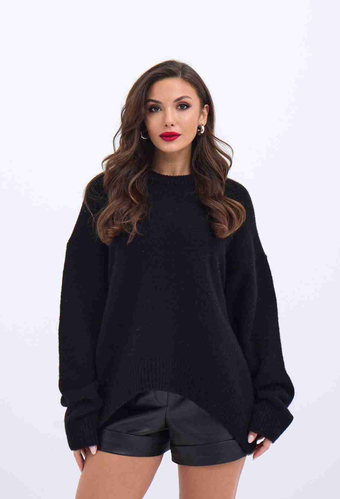 Knitwear Front Short Casual Sweater - Brand: Fame - Women & Kids, Baby Clothes Wholesale - TheBS Women