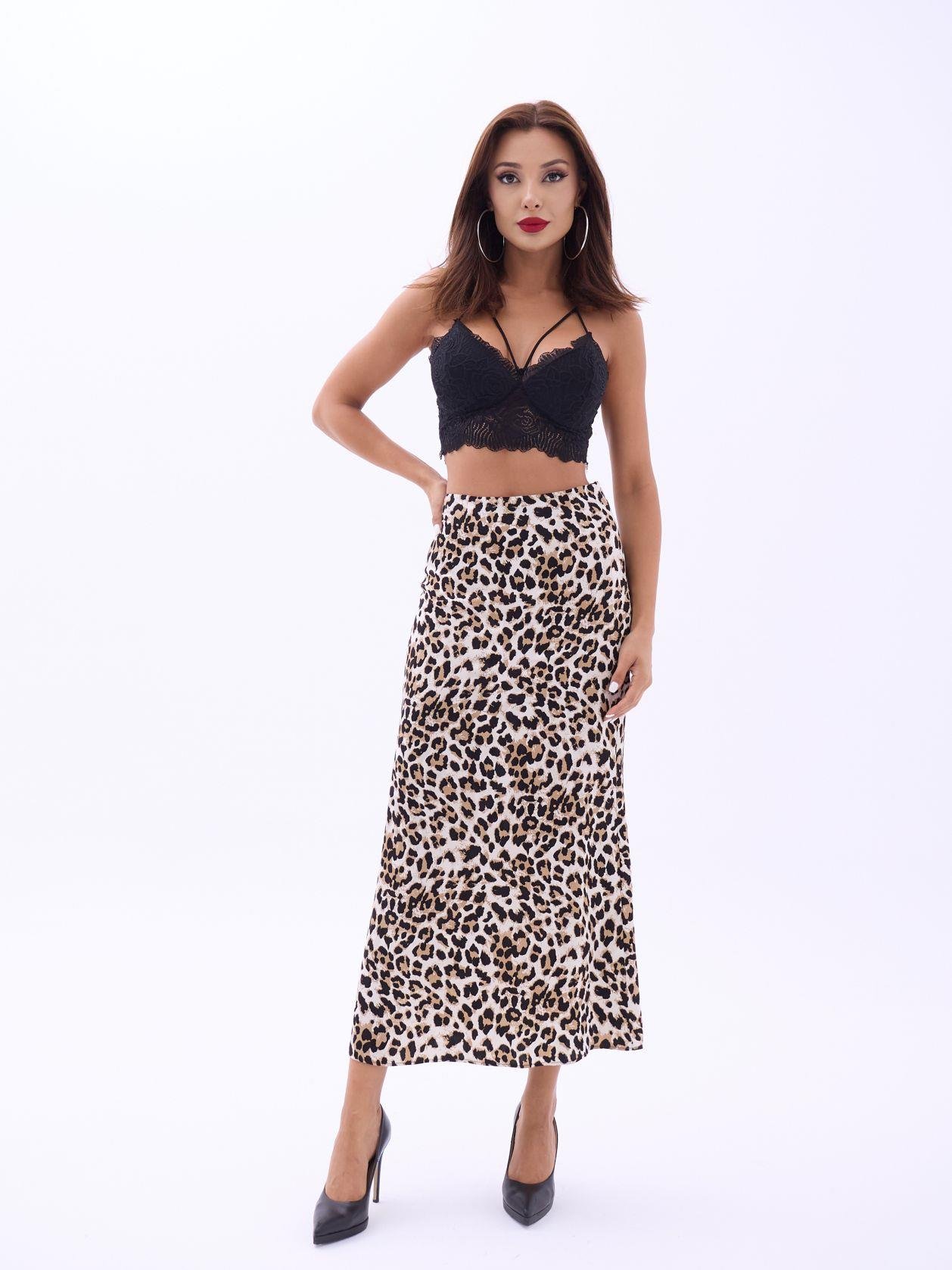 Leopard Print Midi Skirt – Brand: Fame – Women & Kids, Baby Clothes Wholesale – TheBS Women
