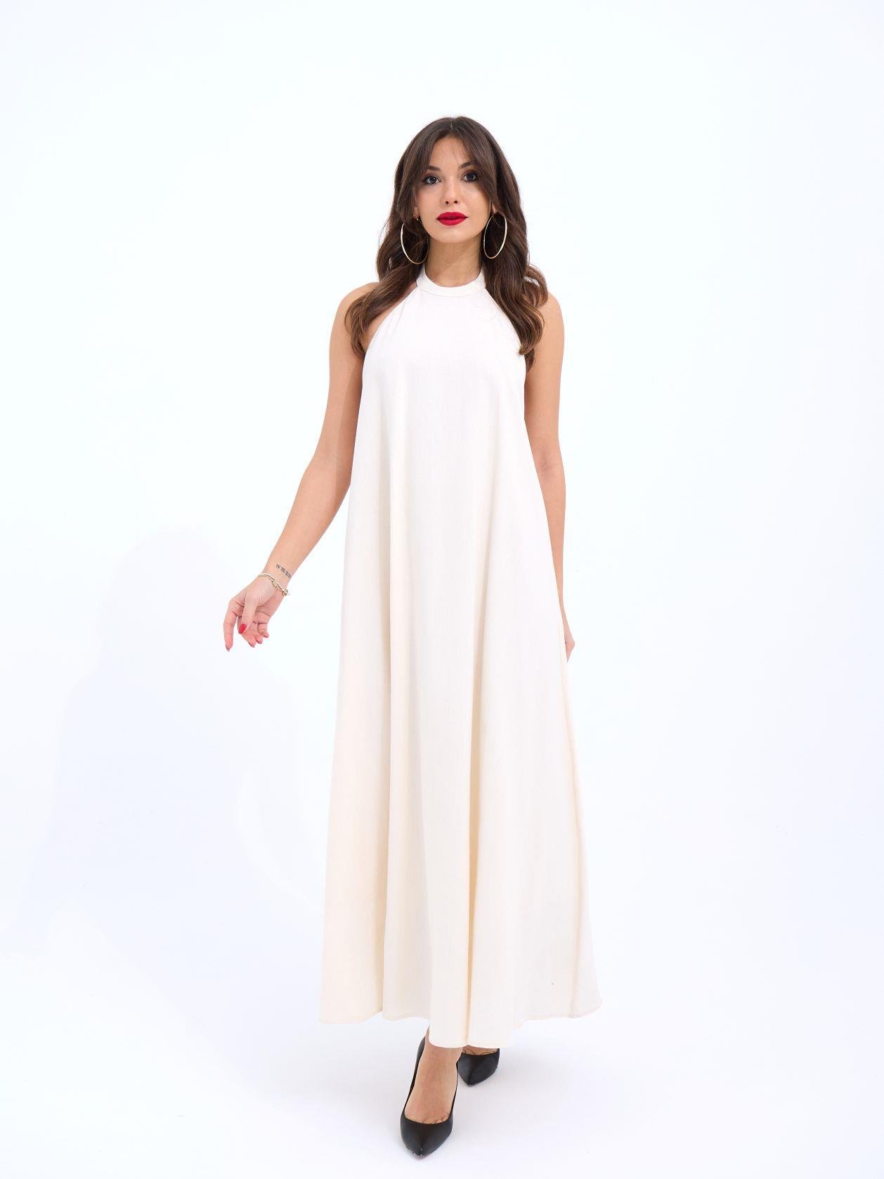 Dress - Beige - Brand: Fame - Women & Kids, Baby Clothes Wholesale - TheBS Women