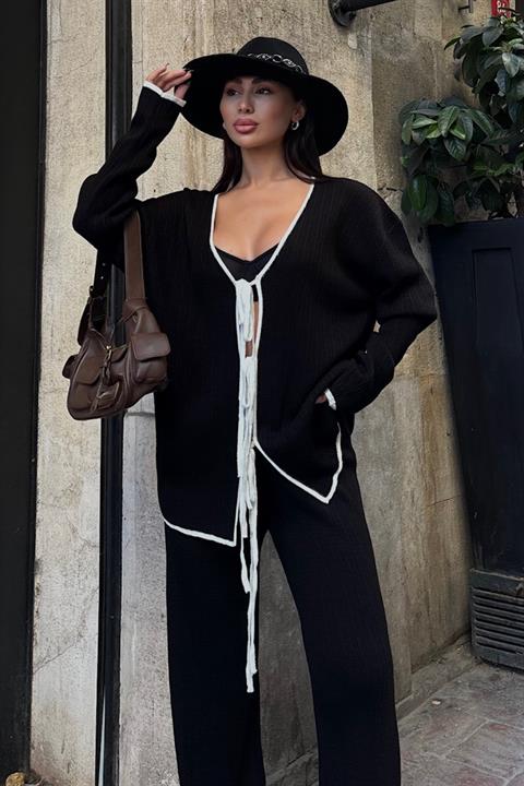 Stylish Two Piece Knitwear Set -& Ecru - Brand: Sobe Istanbul - Women & Kids, Baby Clothes Wholesale - TheBS Women