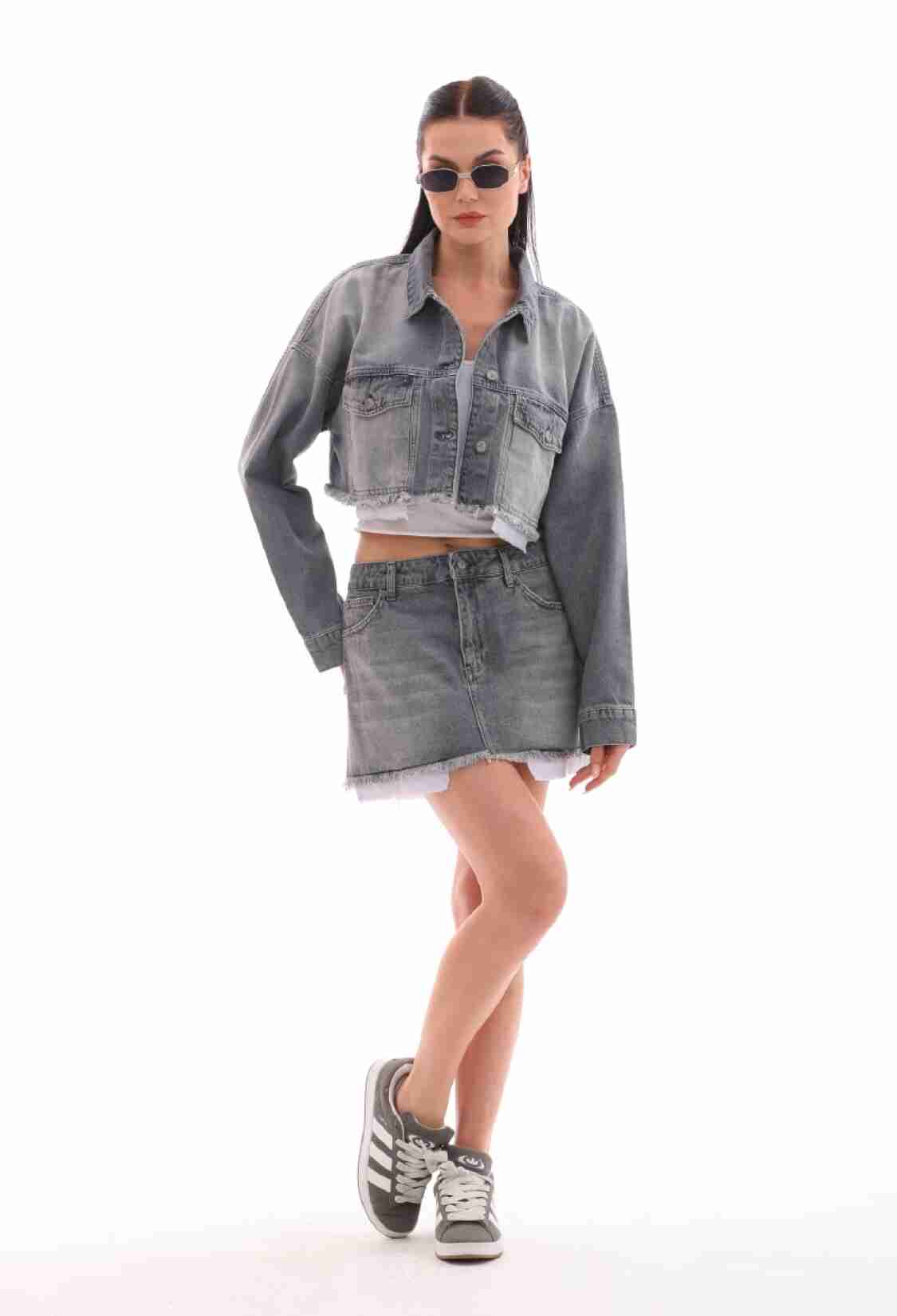 Denim Jacket With Lining Detail - Brand: XLove - Women & Kids, Baby Clothes Wholesale - TheBS Women