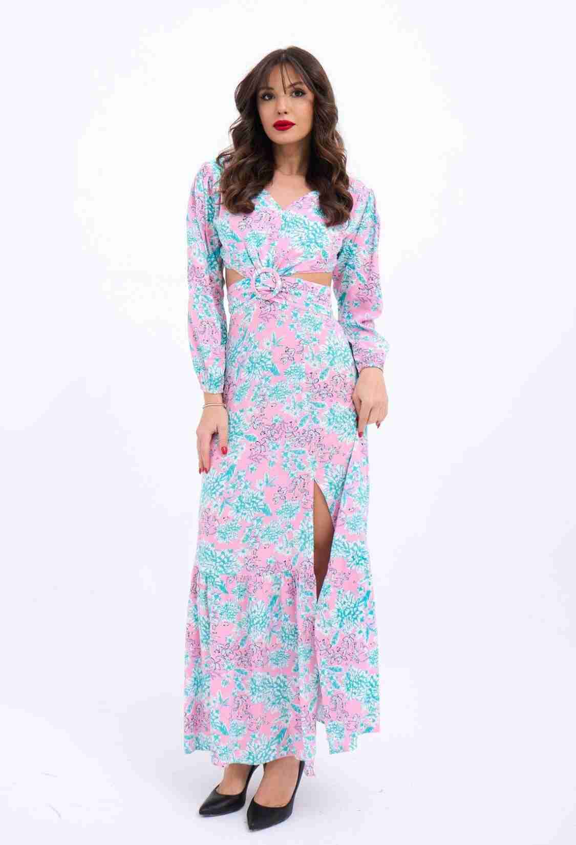 Dress - Multicolored - Brand: Fame - Women & Kids, Baby Clothes Wholesale - TheBS Women