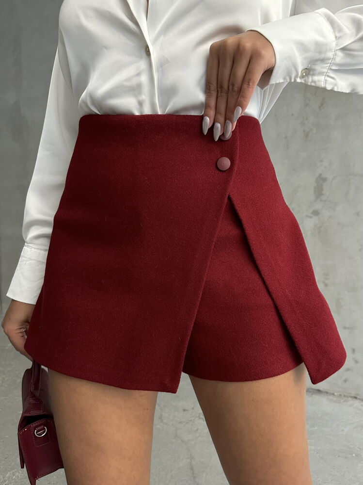 Burgundy Stone Detailed Skirt – Brand: Topshow – Women & Kids, Baby Clothes Wholesale – TheBS Women
